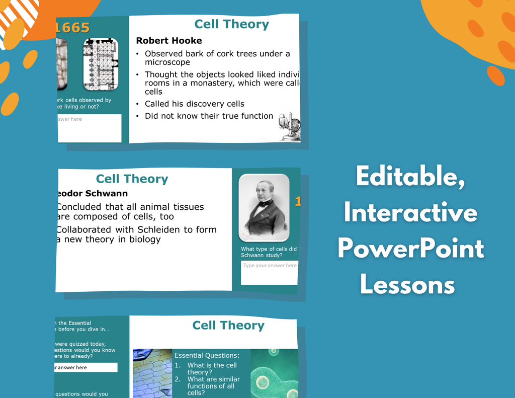 Cell Theory Complete Lesson Plan - MS