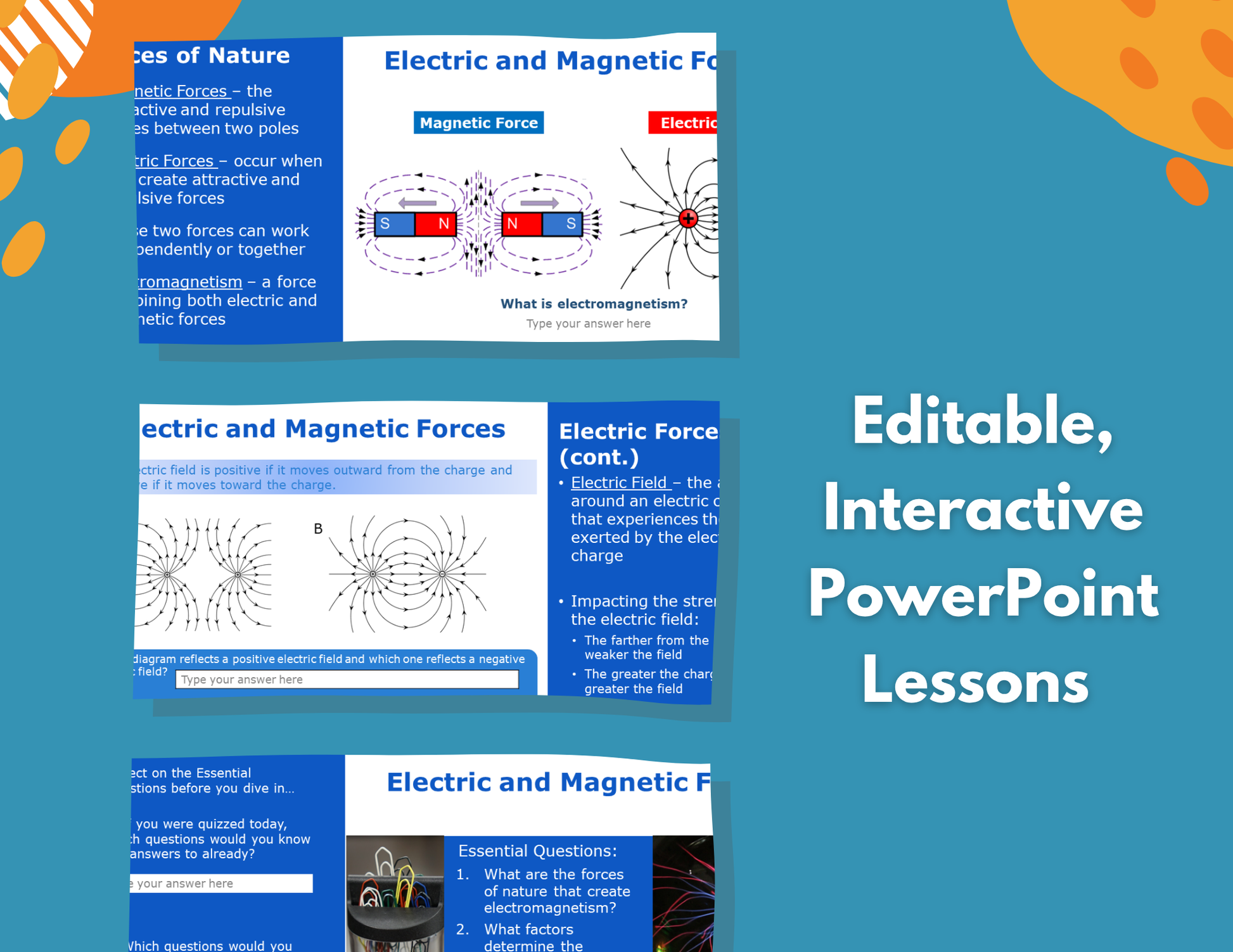 Electric & Magnetic Forces Complete Lesson Plan - MS