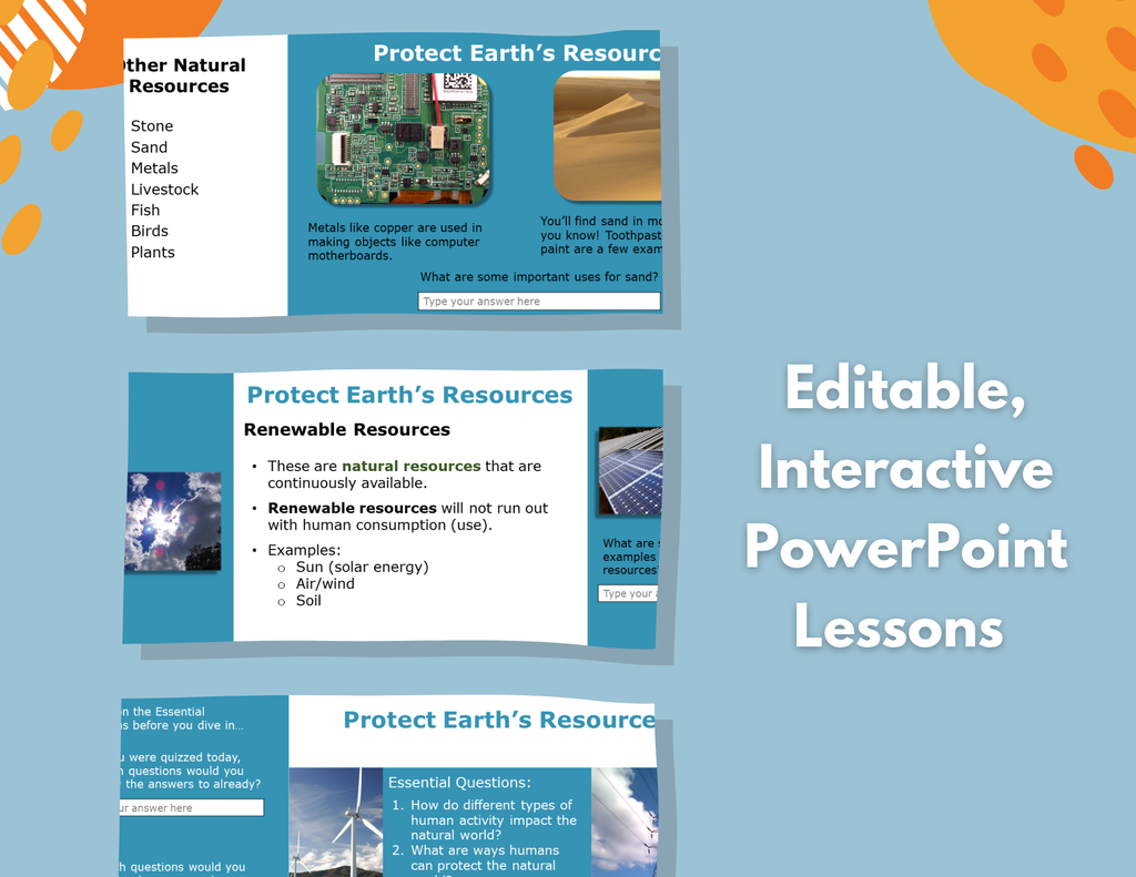 Protect Earth's Resources - Complete Lesson Plan - NGSS 5-ESS3-1