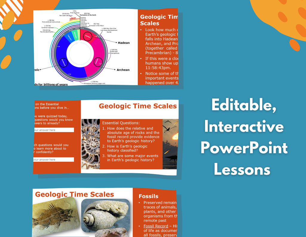 Geologic Time Scale of Earth Complete Lesson Plan - MS