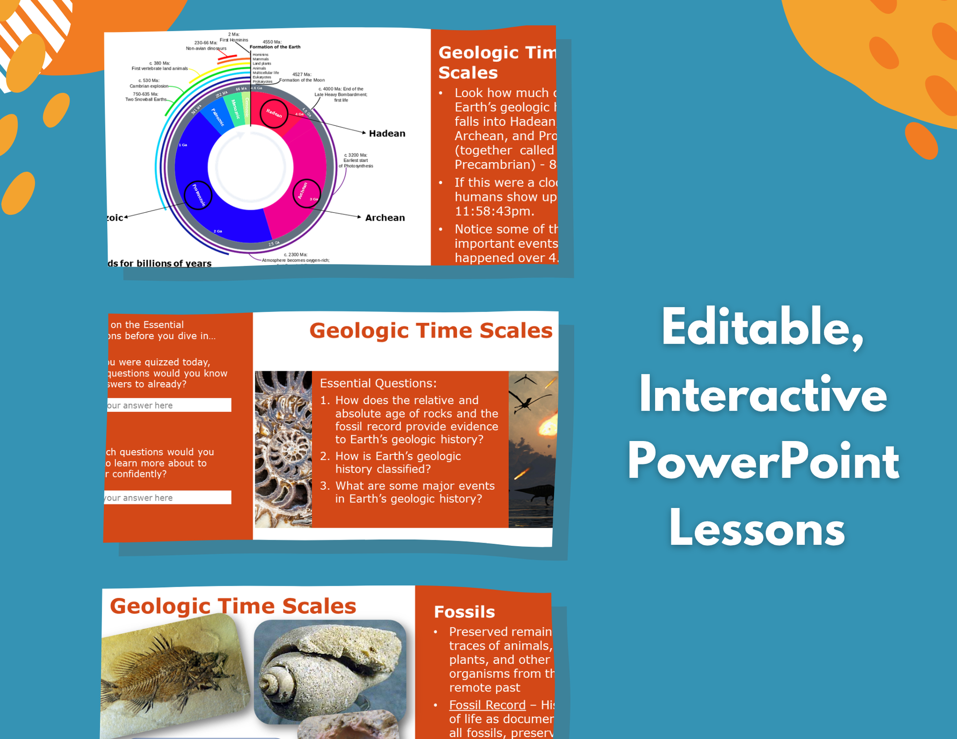 Geologic Time Scale of Earth Complete Lesson Plan - MS