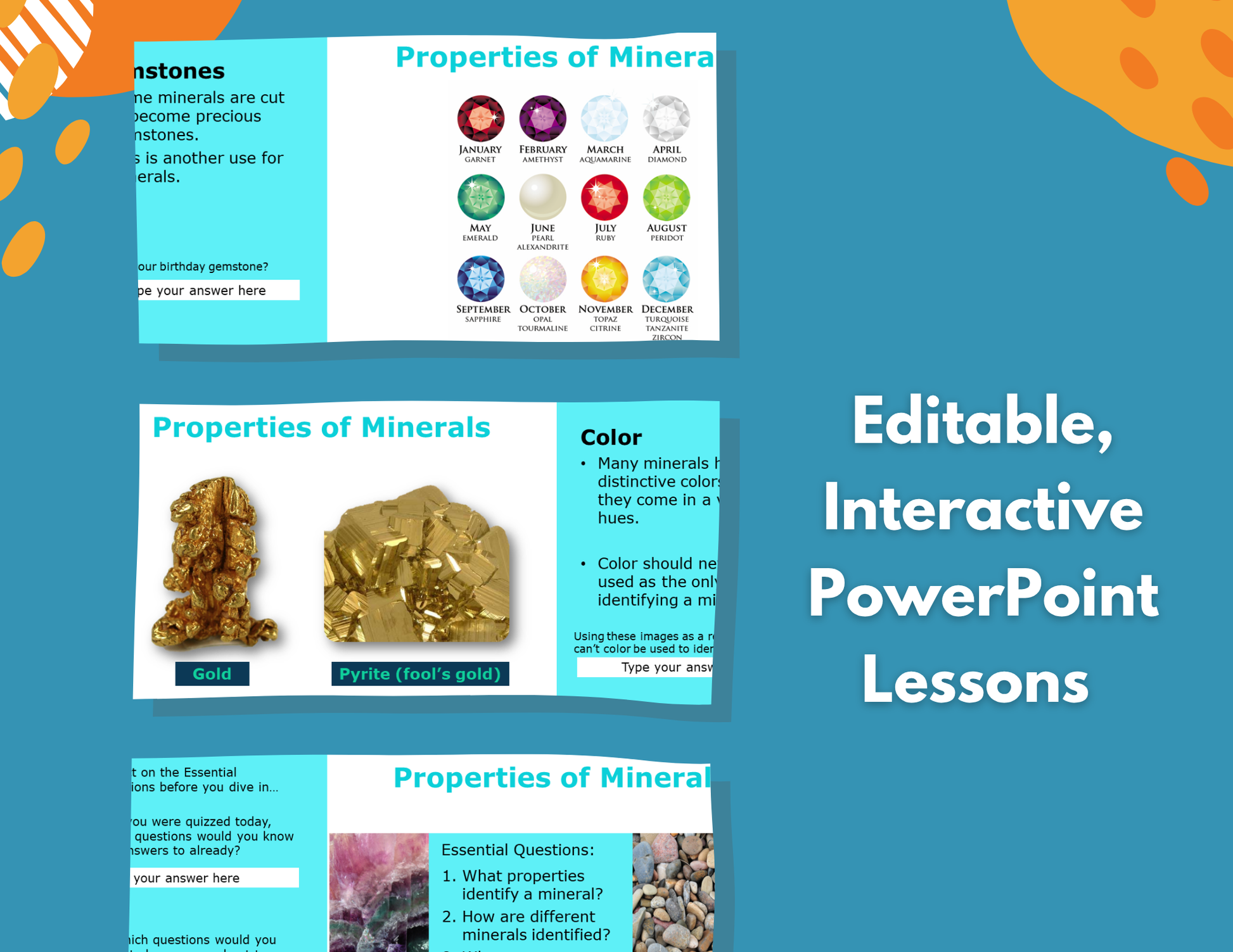 Properties of Minerals Complete Lesson Plan - MS