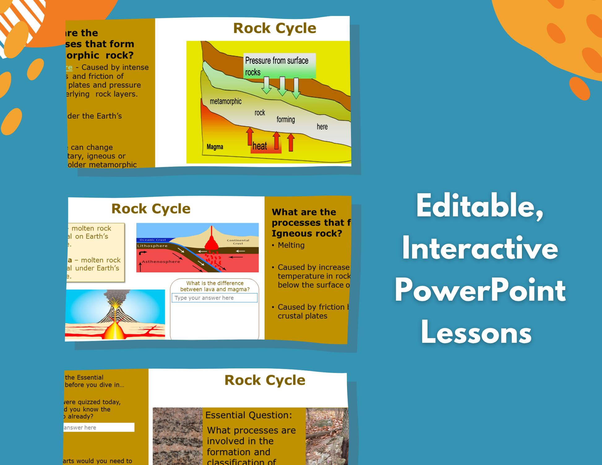 Rock Cycle Complete Lesson Plan - MS