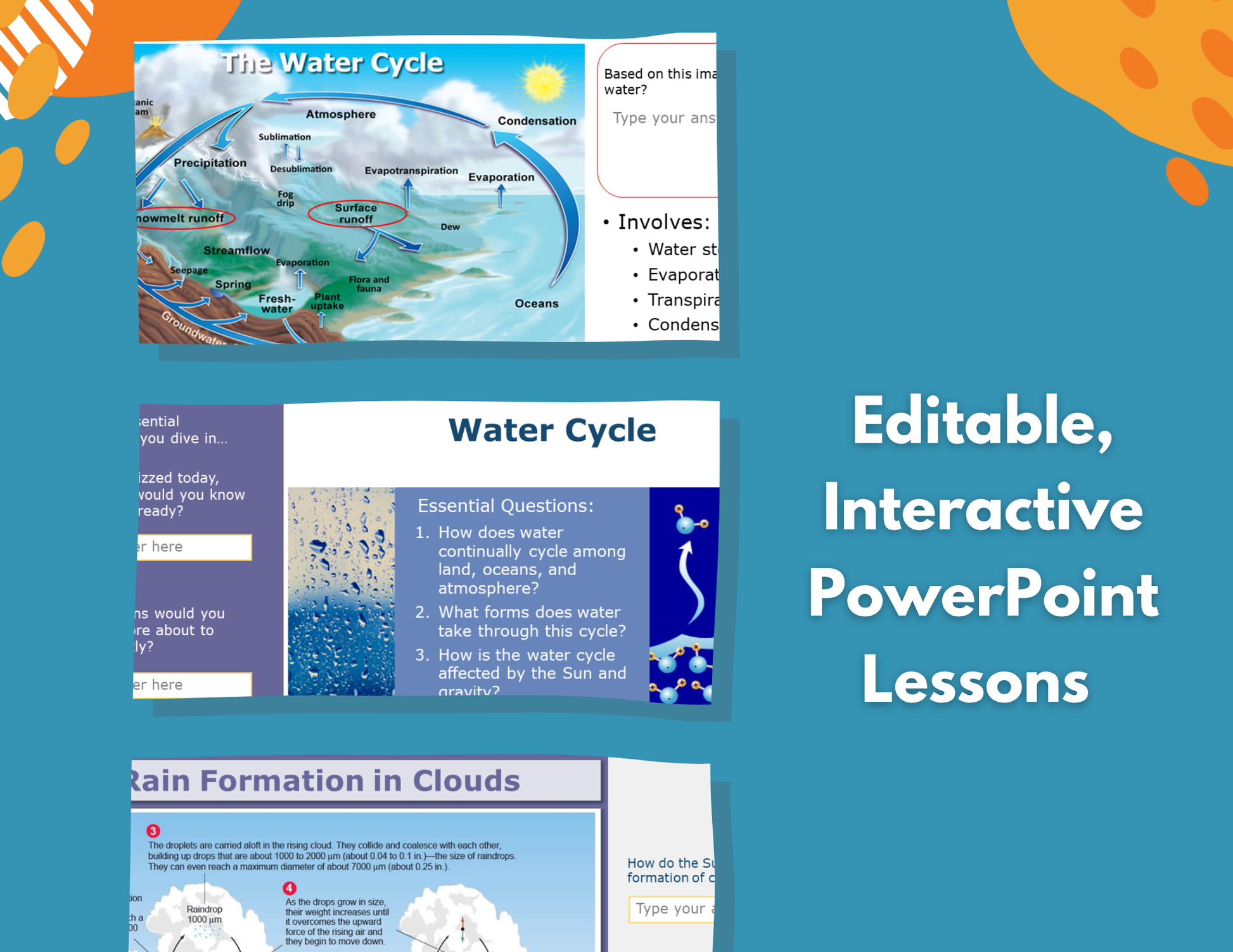 Water Cycle Complete Lesson Plan - MS