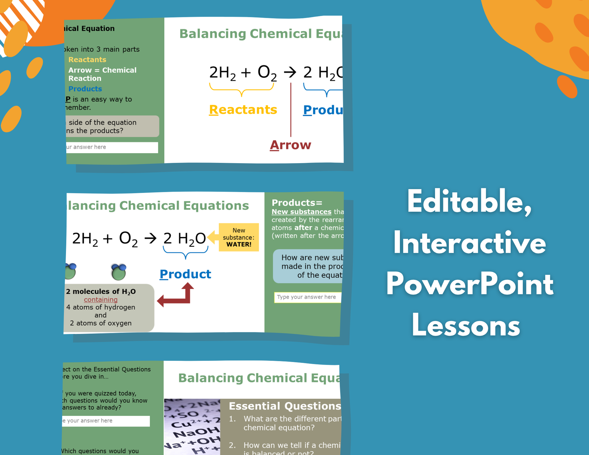 Balancing Chemical Equations Complete Lesson Plan - MS