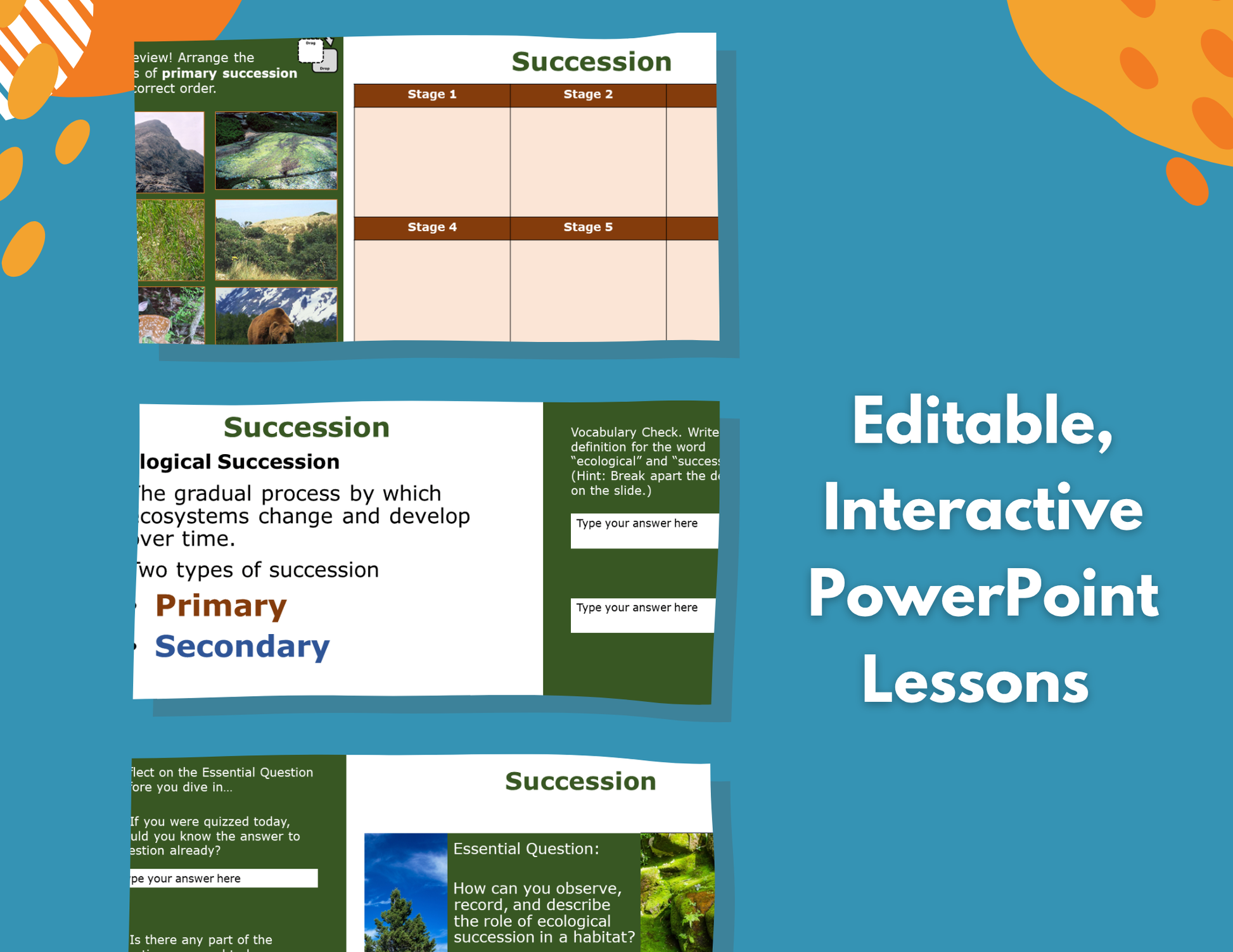 Ecological Succession Complete Lesson Plan - MS