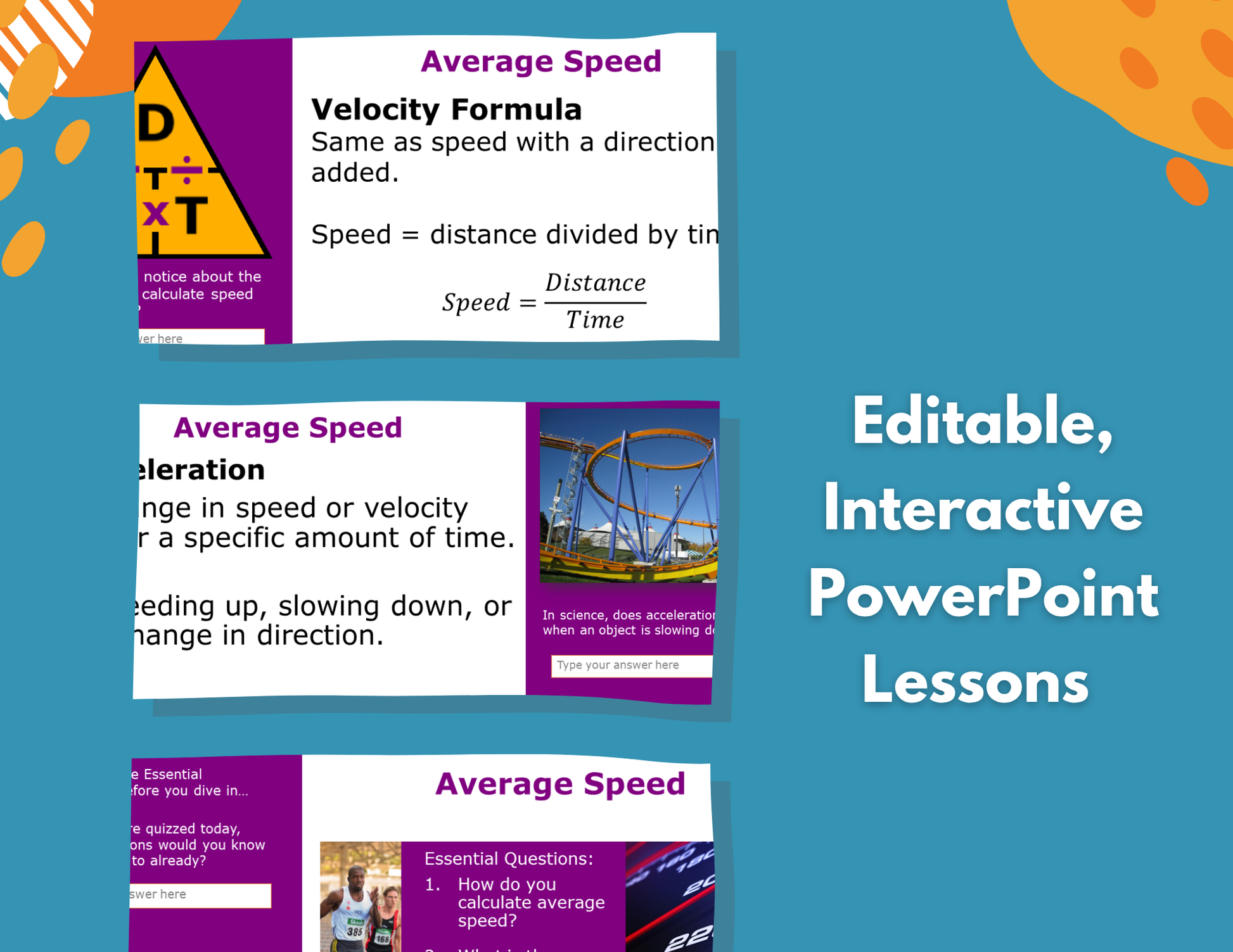 2021 TEKS MS 6-8 5E Lessons: Force & Motion Bundle