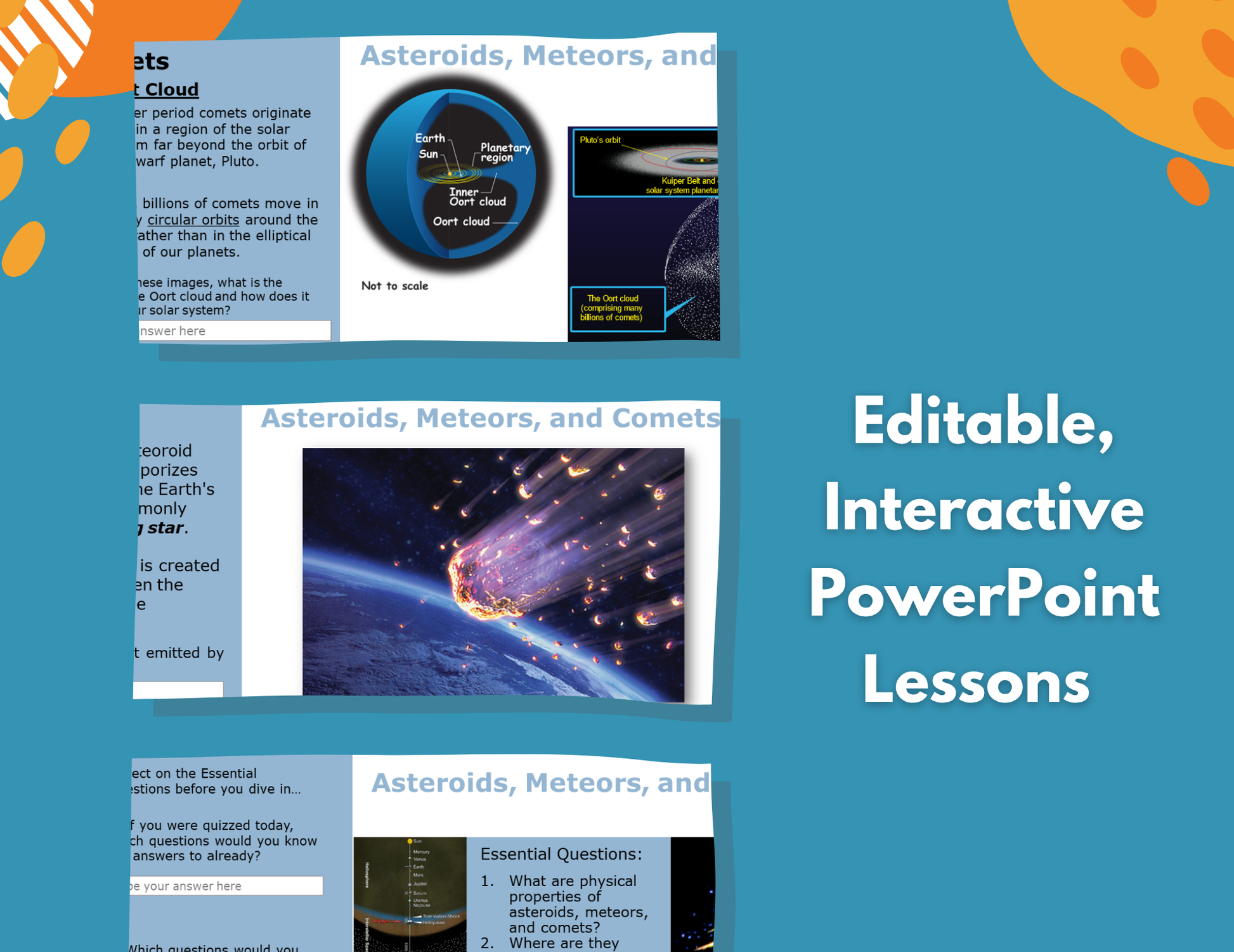 Asteroids, Meteors, & Comets Complete Lesson Plan