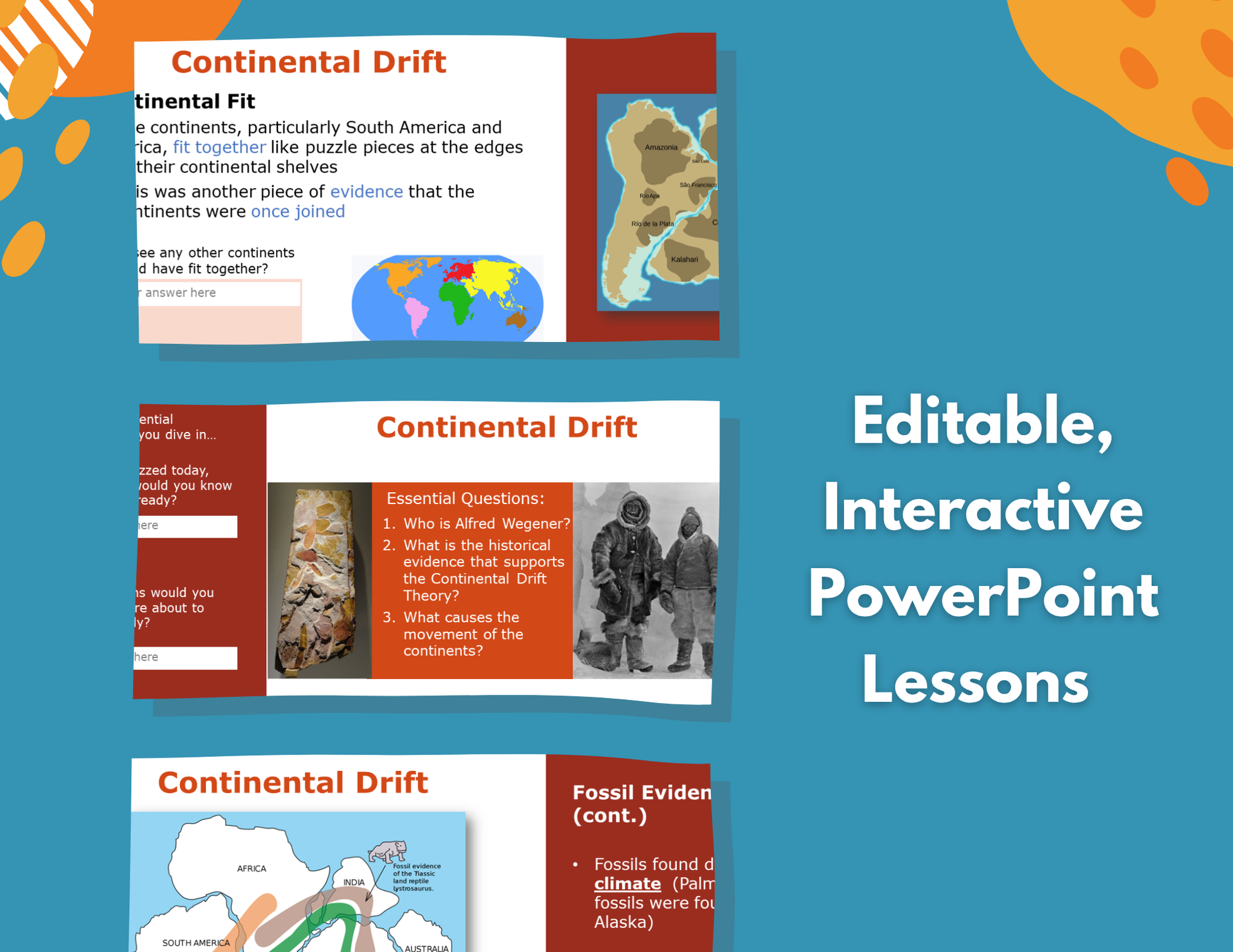 Continental Drift Theory Complete Lesson Plan - MS