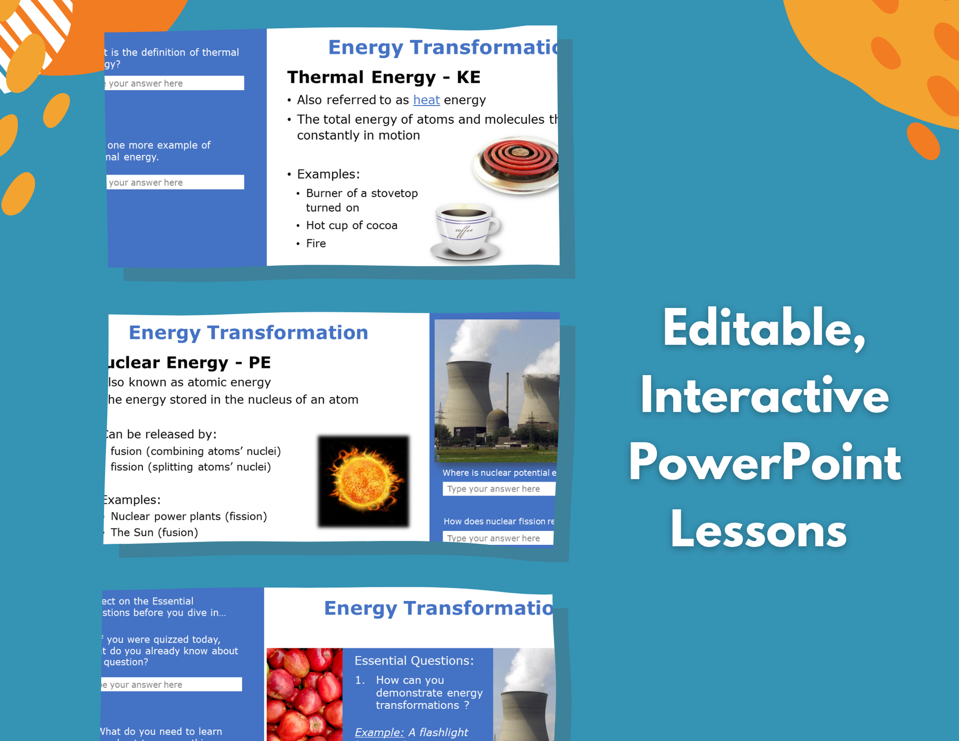 Energy Transformations Complete Lesson Plan - MS