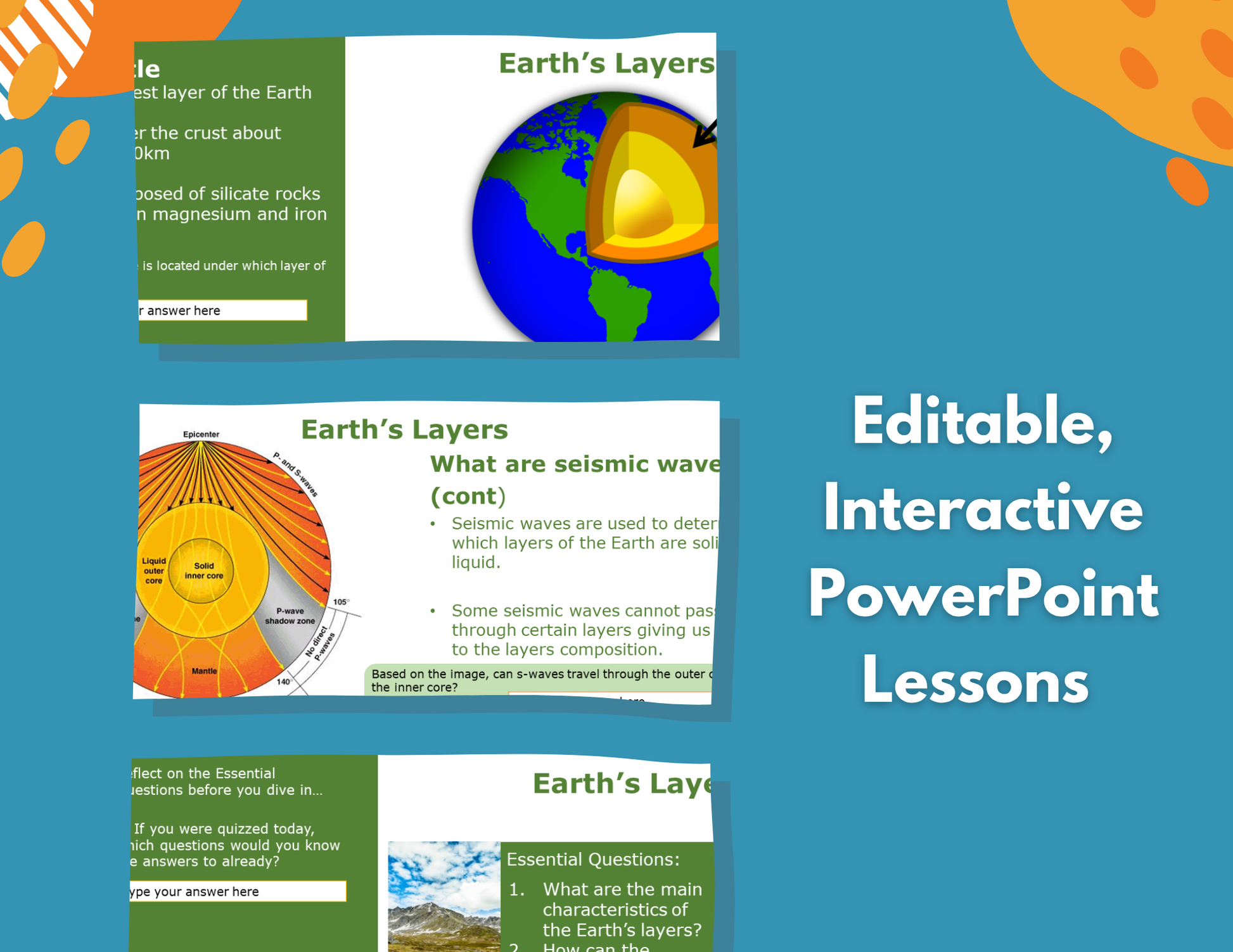 Earth's Layers Complete Lesson Plan - MS