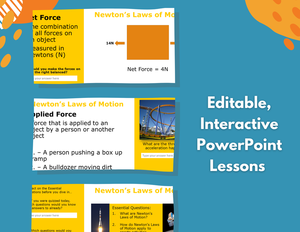 Newton's Laws Complete Lesson Plan - MS
