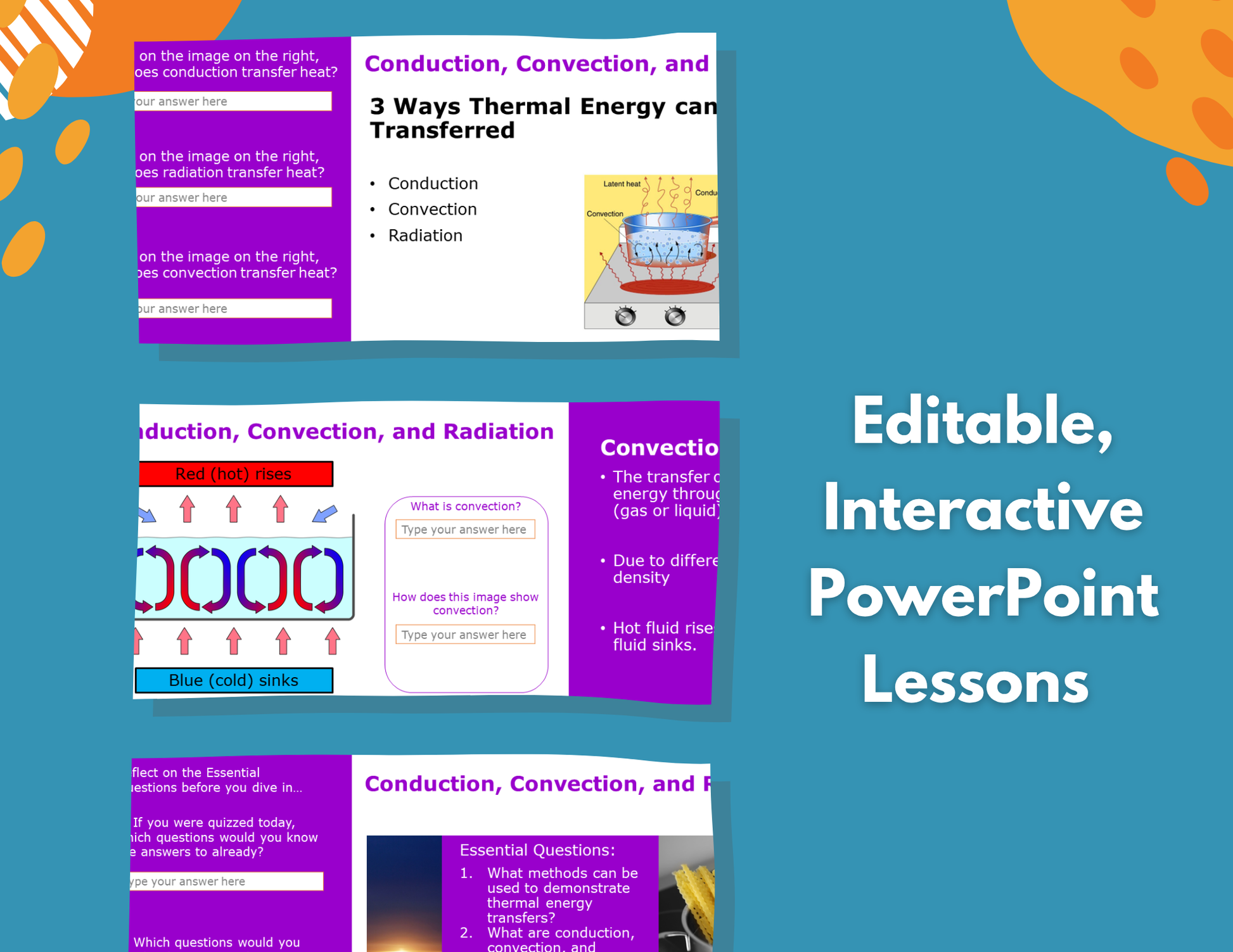Conduction, Convection, & Radiation Complete Lesson Plan - MS