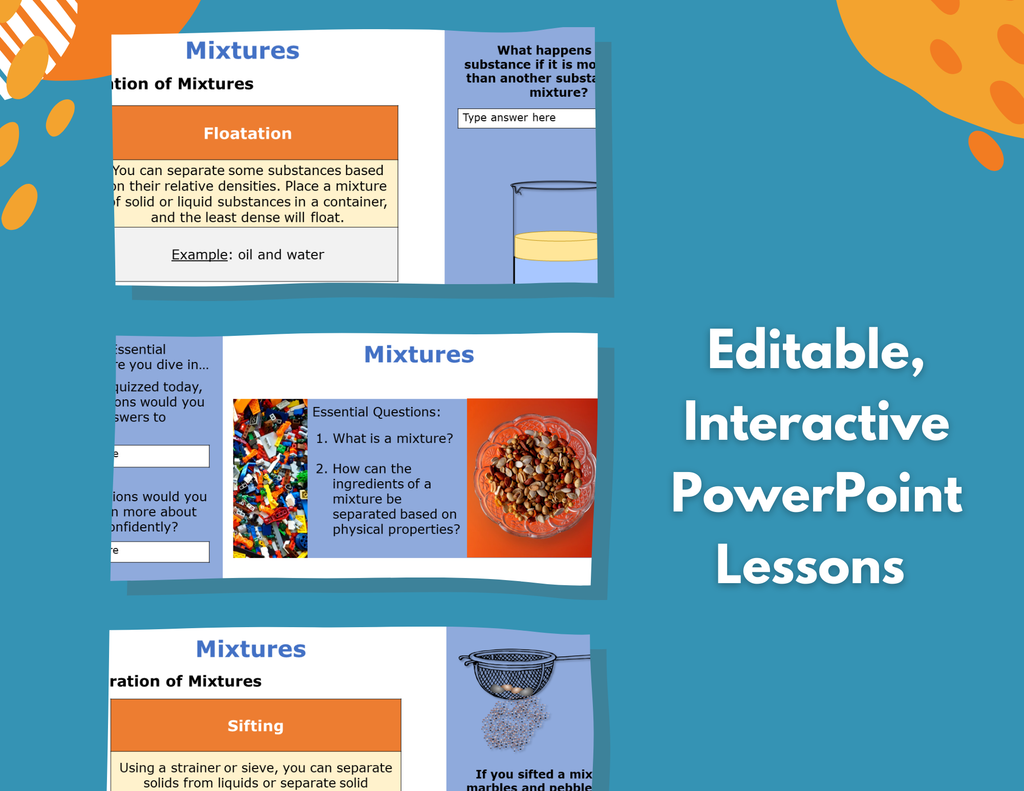 Mixtures - Complete Lesson Plan - 5th Grade