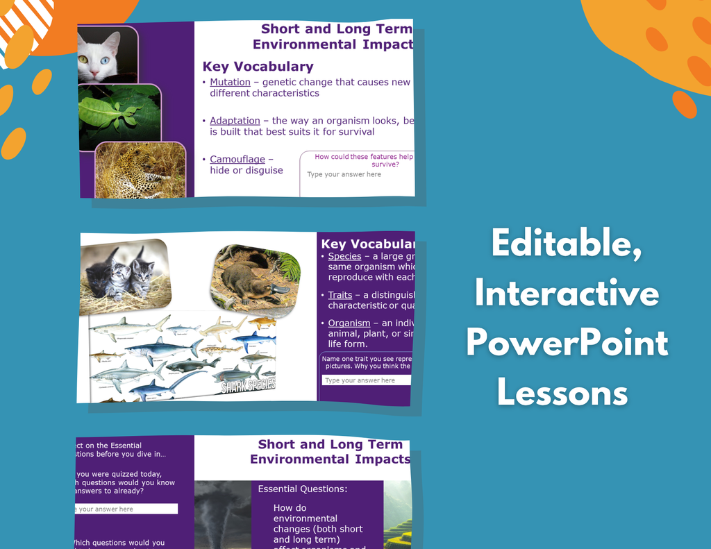 Short & Long-term Environmental Impacts Complete Lesson Plan - MS