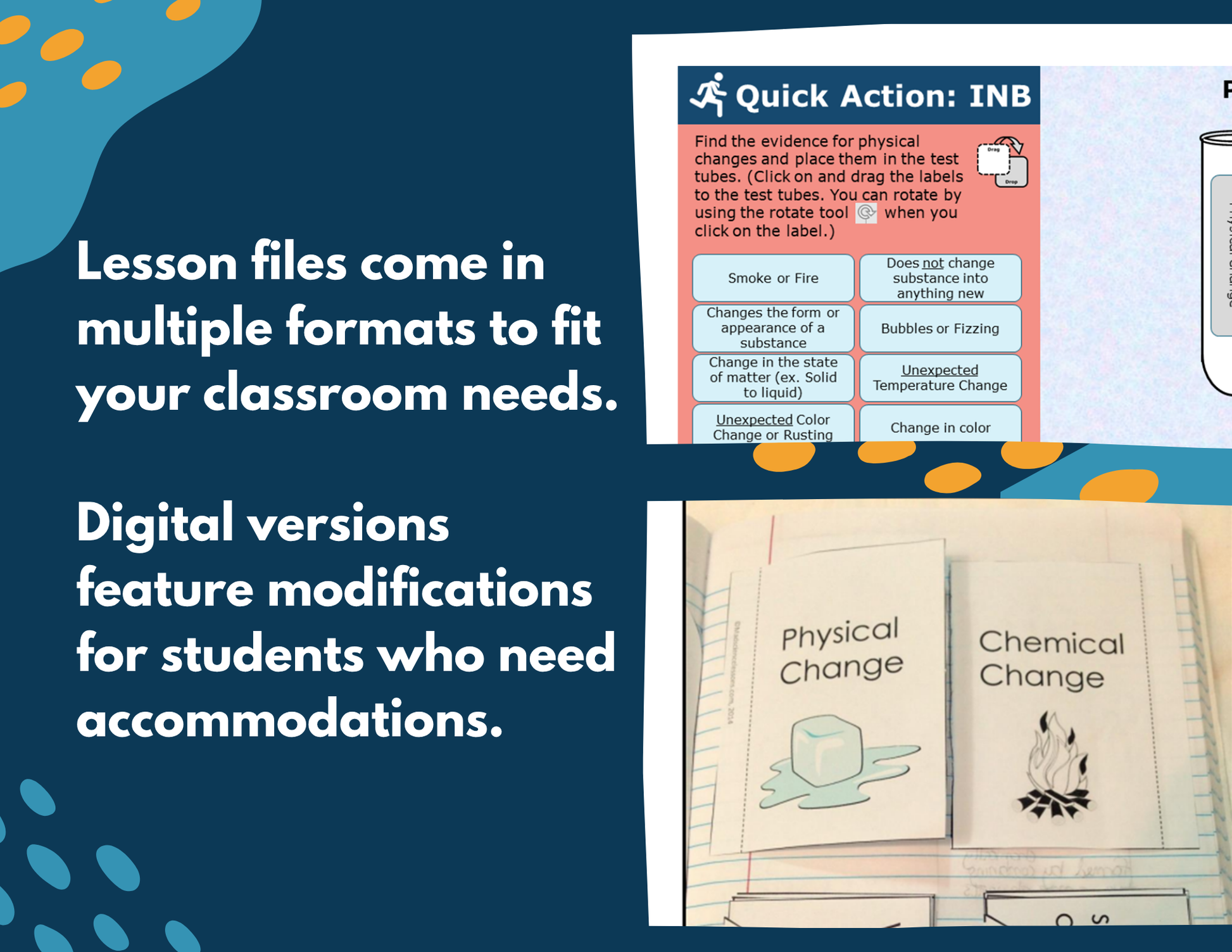 Physical & Chemical Changes Complete Lesson Plan - MS
