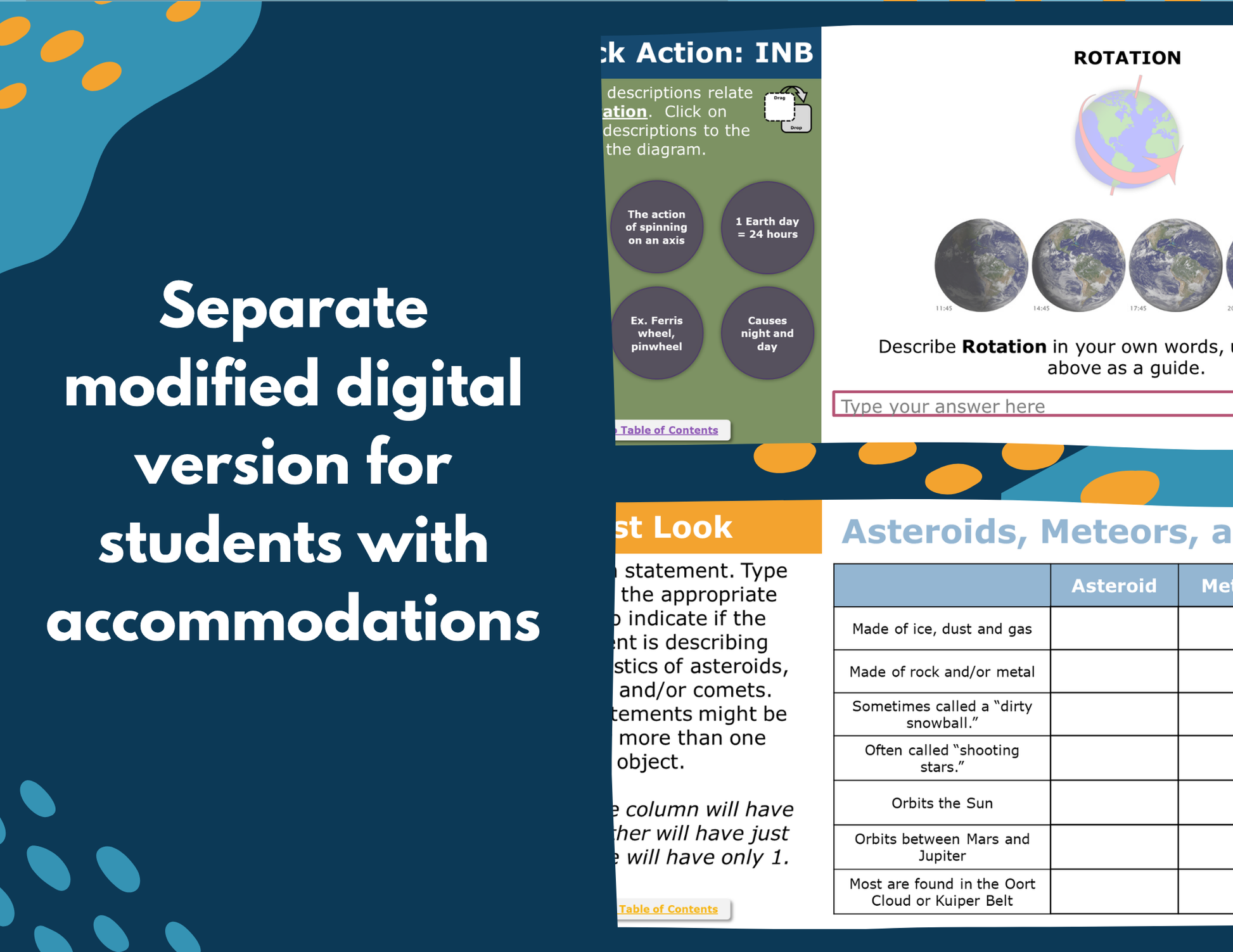 Space Interactive Notebook Pages - Digital & Print INB - MS 6-8