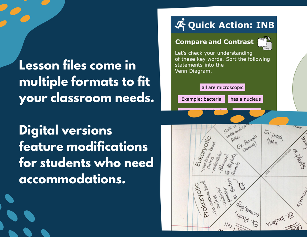 Characteristics of Organisms Complete Lesson Plan - MS
