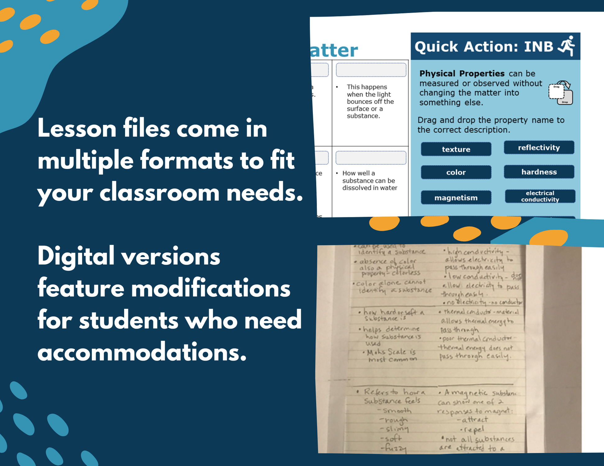 Properties of Matter - Complete Lesson Plan - NGSS 5 PS1-3 - 5th Grade