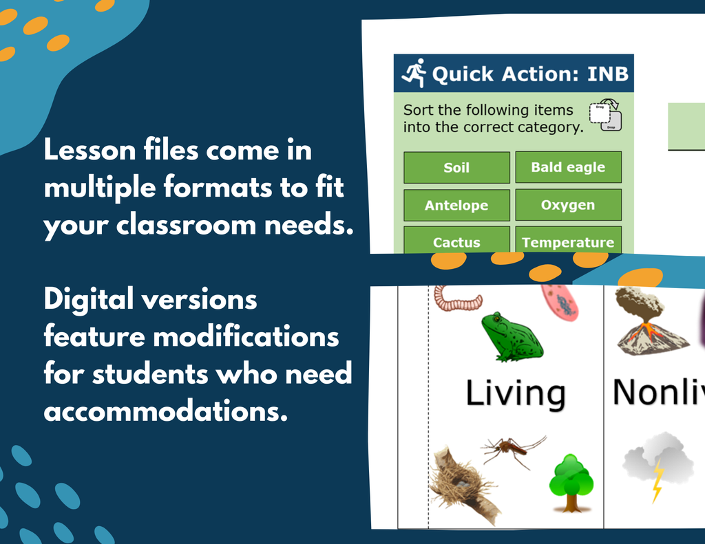 Living vs. Nonliving - Complete Lesson Plan - 5th Grade