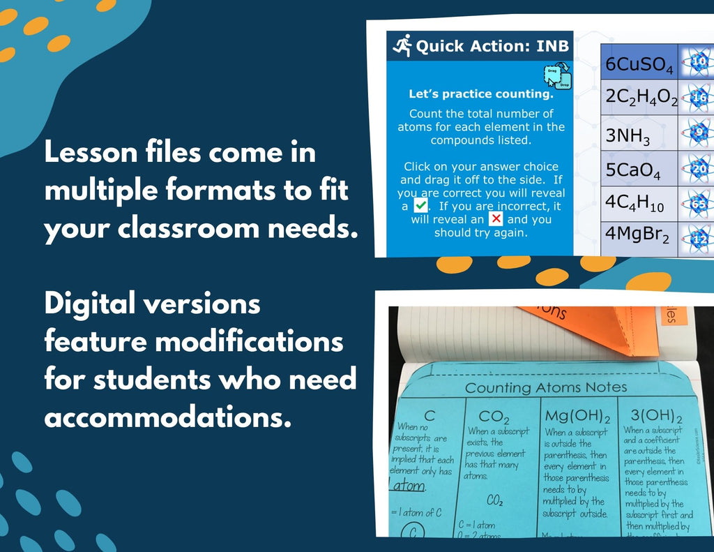MS 6-8 Chemistry 5E Lessons Bundle