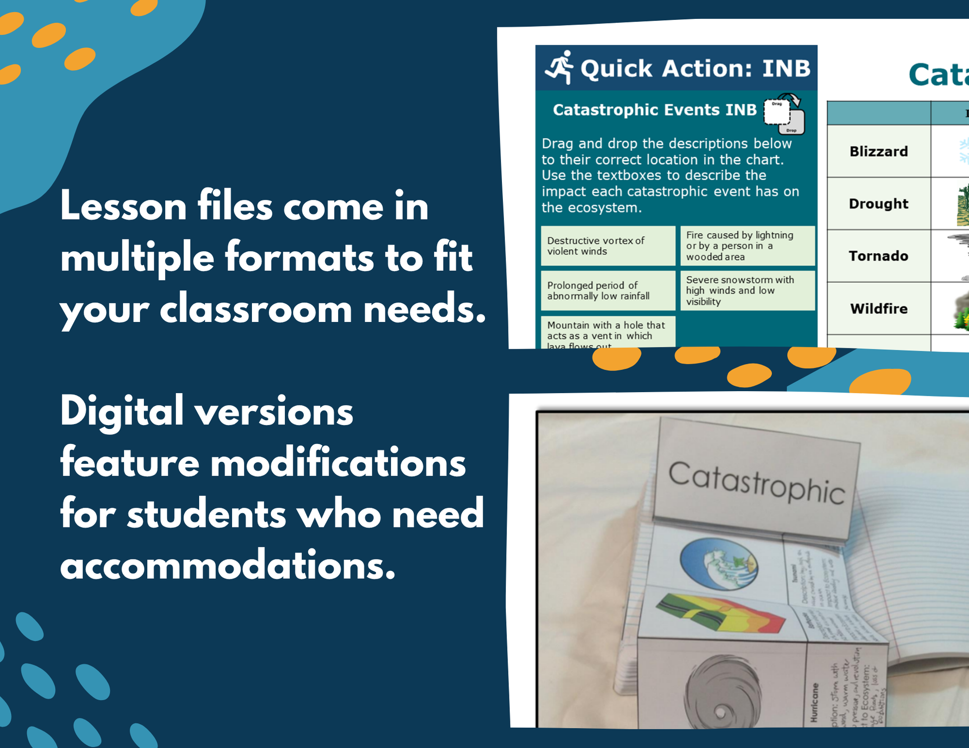 Catastrophic Events Complete Lesson Plan - MS