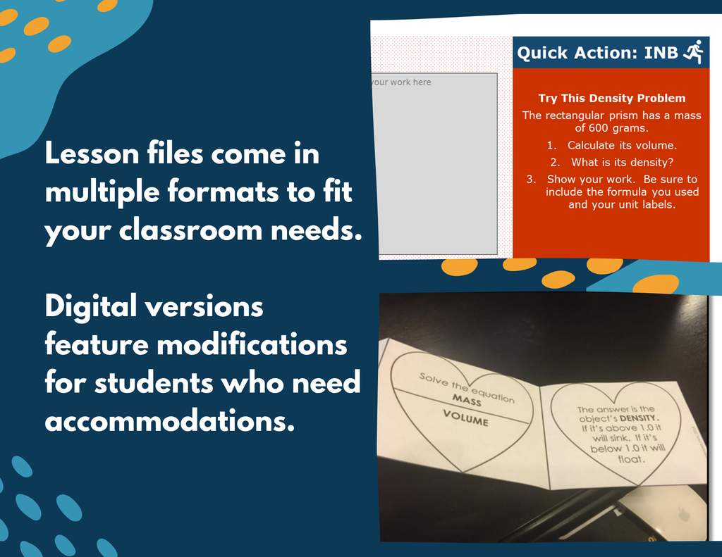 Density of a Regular-Shaped Object Complete Lesson Plan - MS