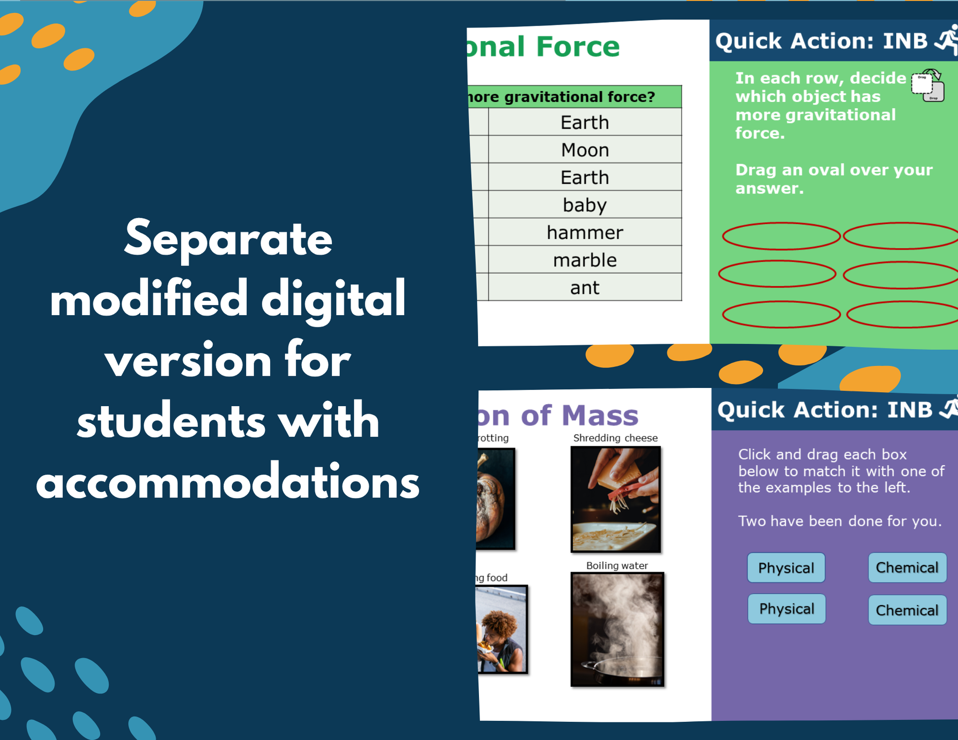 5th Grade Physical Science Interactive Notebook Set - Digital & Print INB