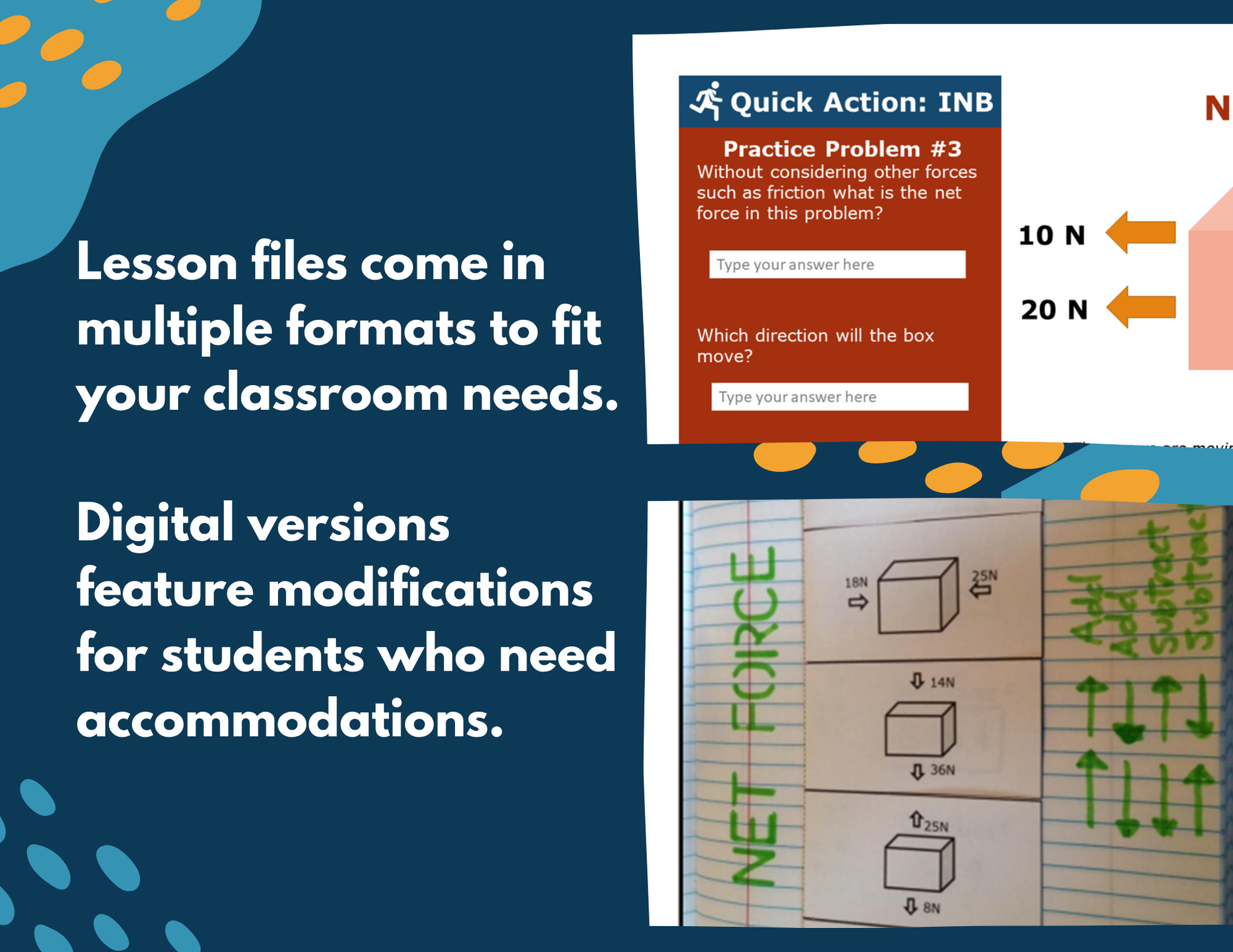 Net Force Complete Lesson Plan - MS