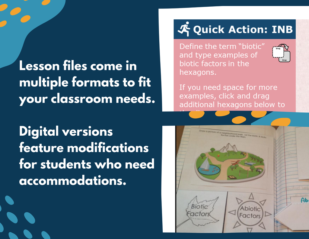 Biotic & Abiotic Factors Complete Lesson Plan - MS