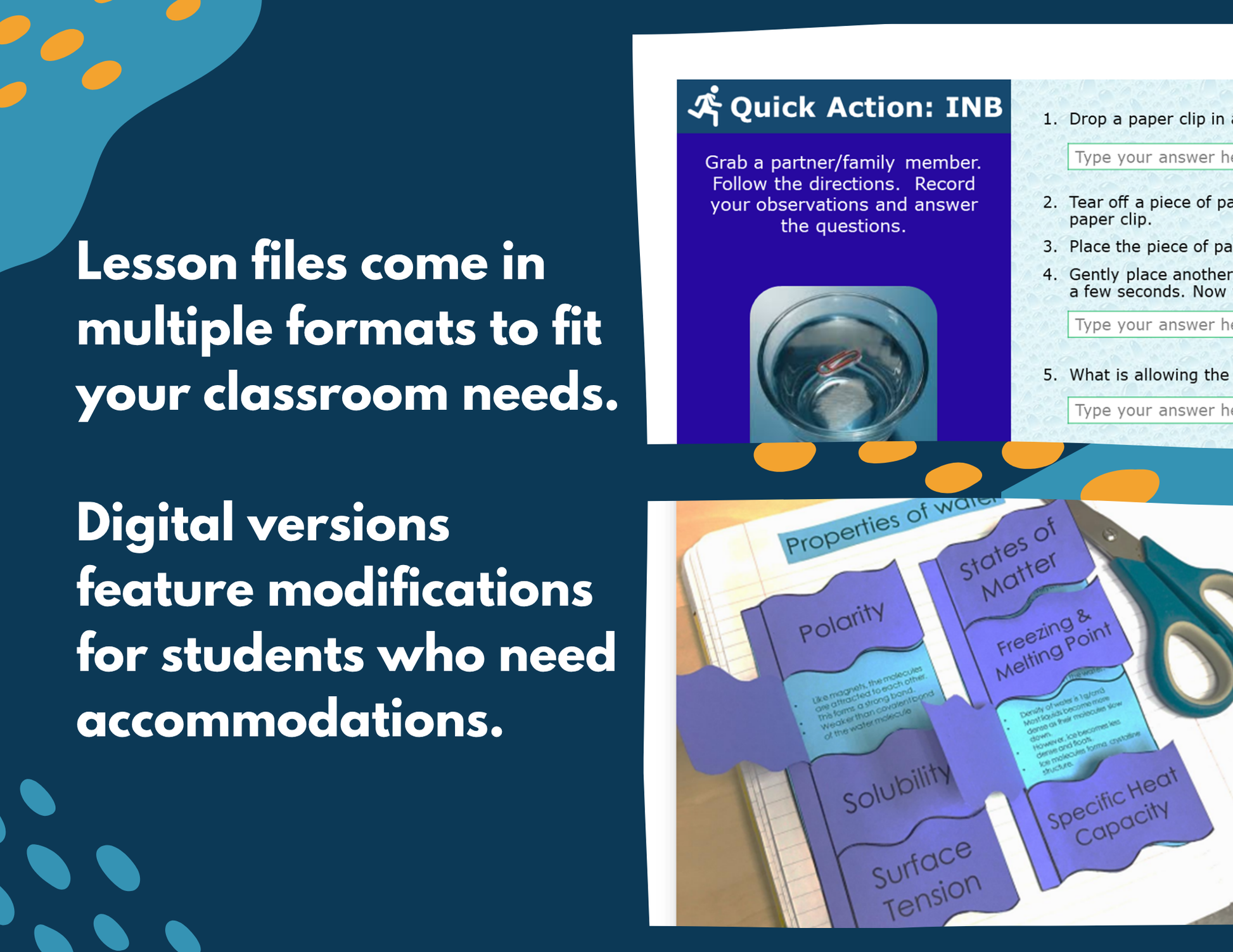 Properties of Water Complete Lesson Plan - MS