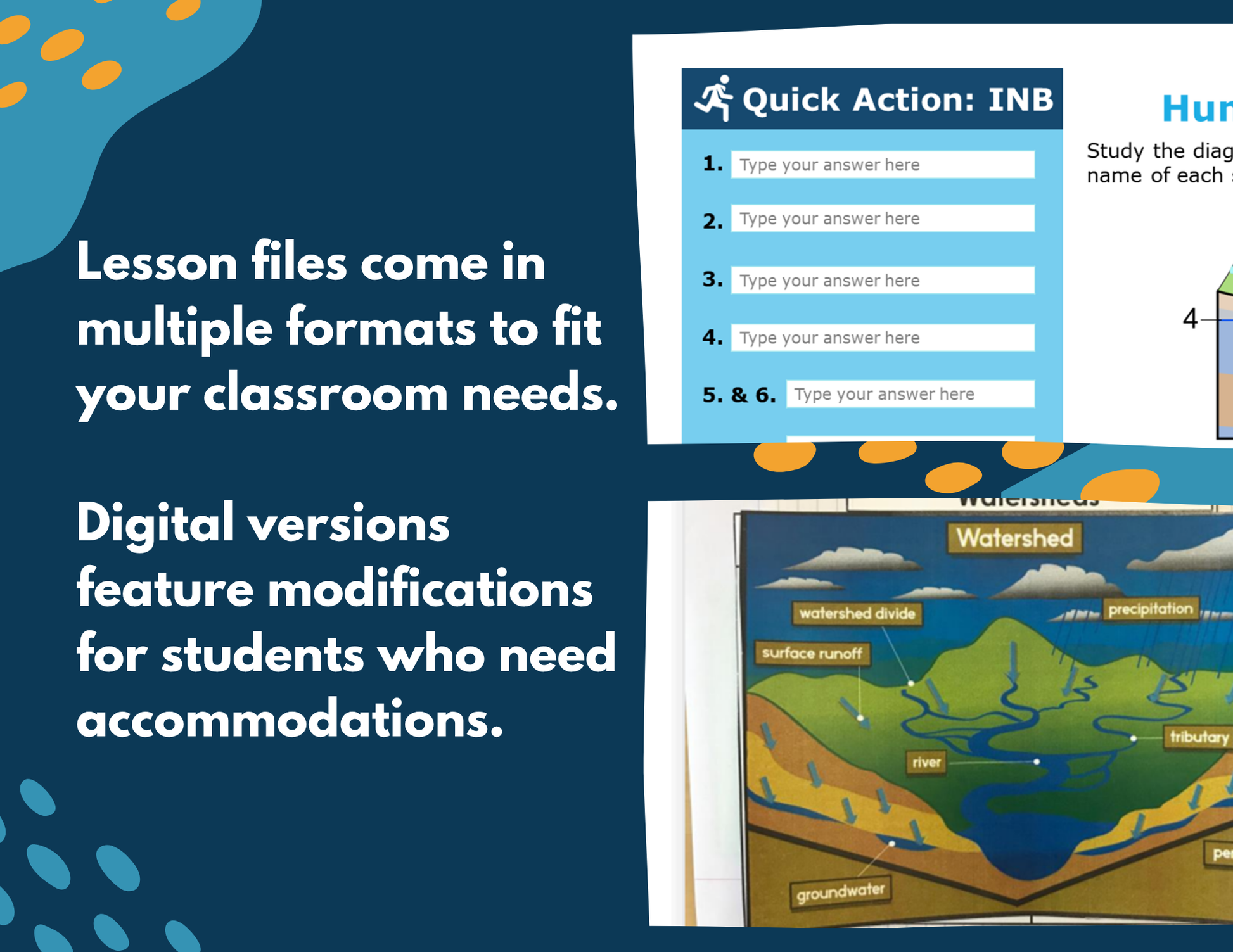Watersheds & Human Impact Complete Lesson Plan - MS