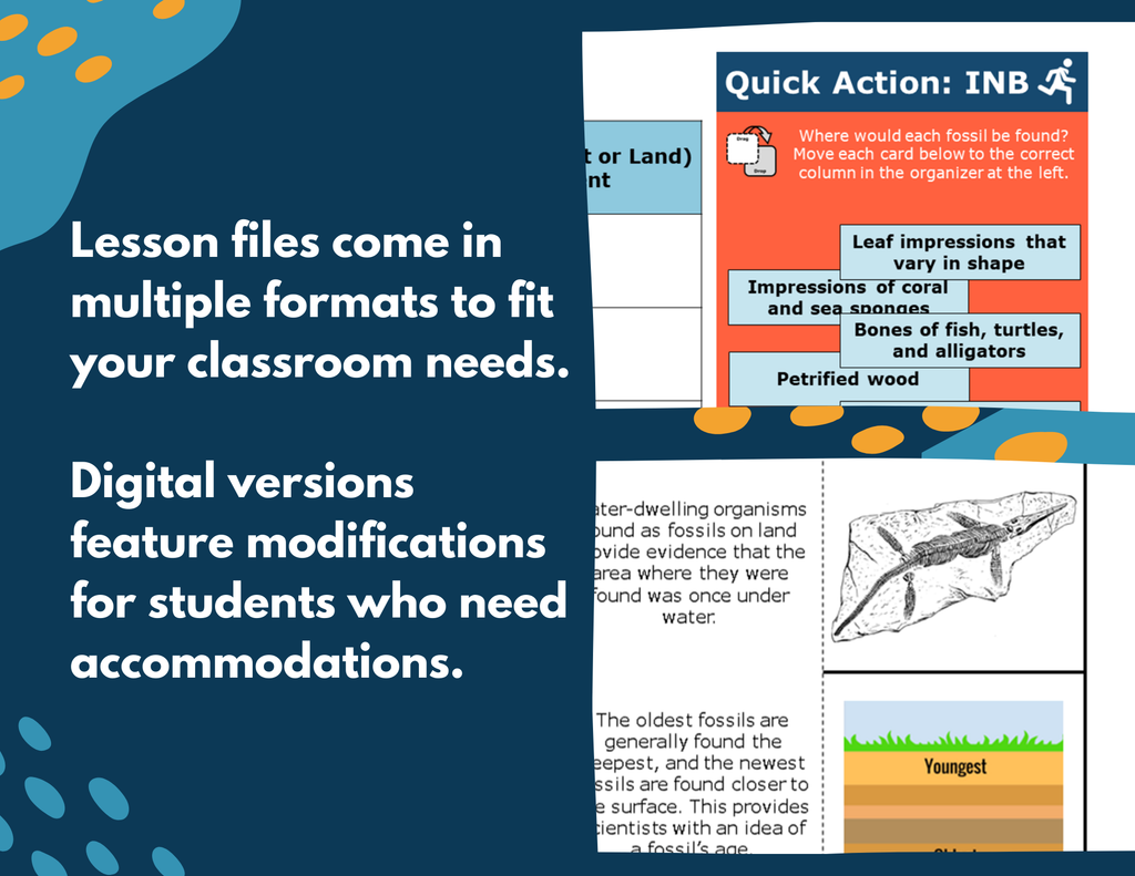 Fossil Evidence - Complete Lesson Plan - 5th Grade