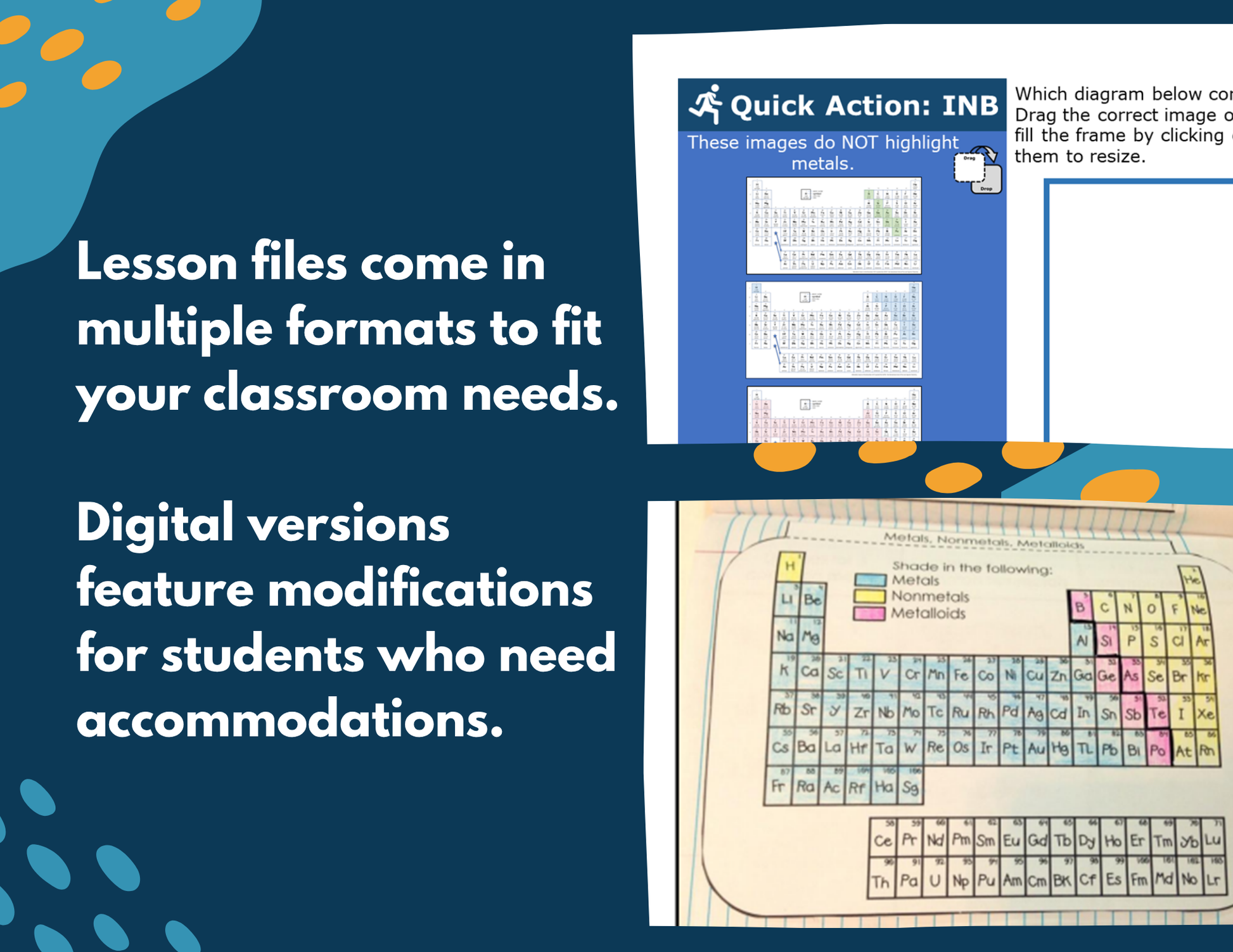 Metals, Nonmetals, & Metalloids Complete Lesson Plan - MS