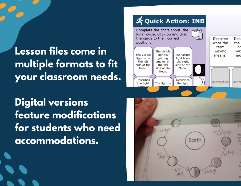 Lunar Cycle Complete Lesson Plan - MS