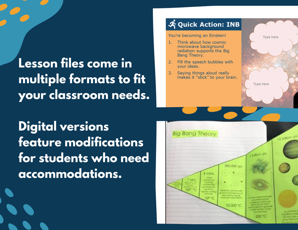 Big Bang Theory Complete Lesson Plan - MS