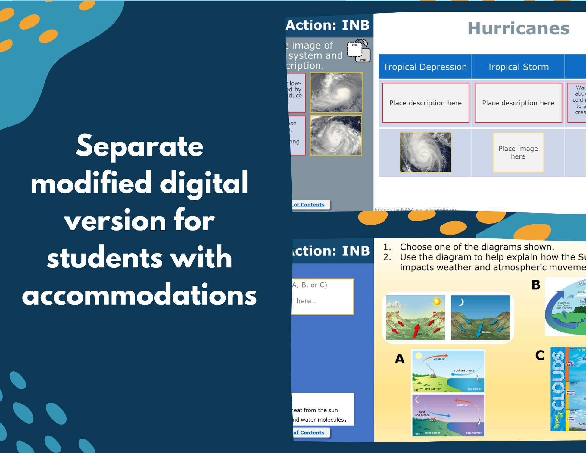 Weather Interactive Notebook Pages - Digital & Print INB - MS 6-8