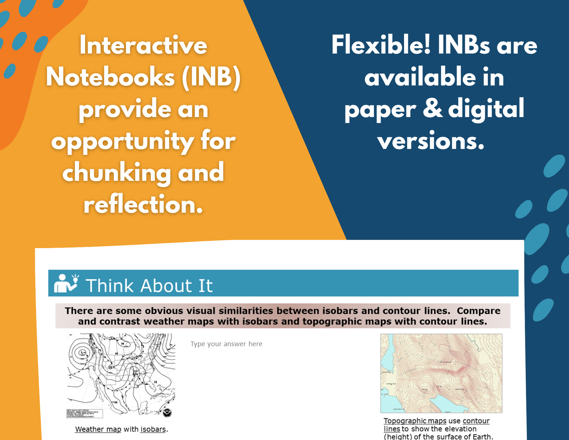 Weather Interactive Notebook Pages - Digital & Print INB - MS 6-8