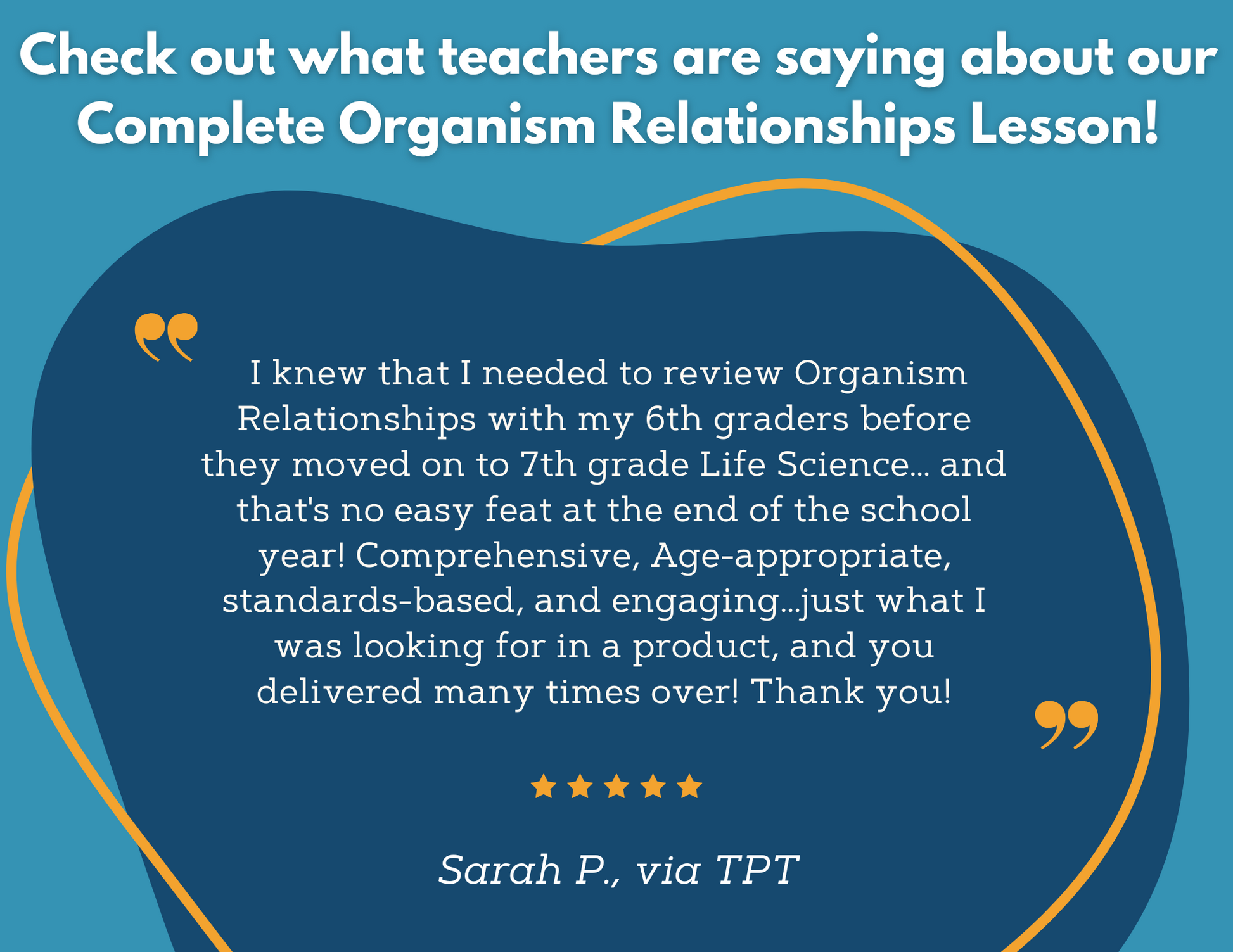 Organism Relationships Complete Lesson Plan - MS