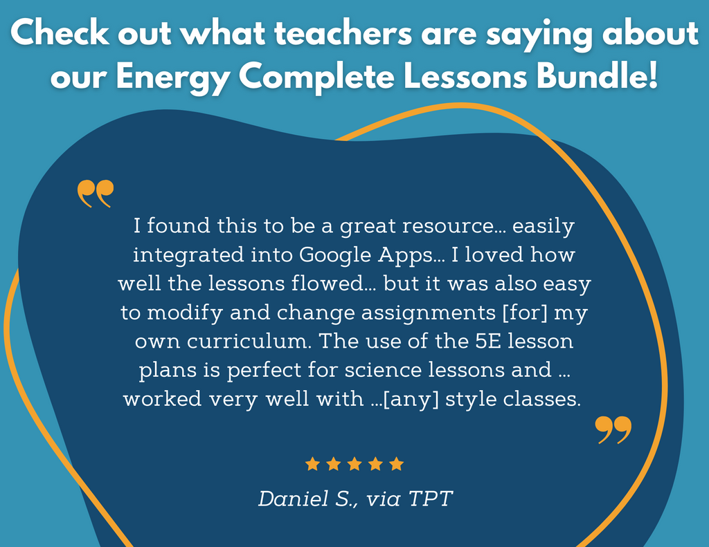 2021 TEKS MS 6-8 5E Lessons: Energy Bundle