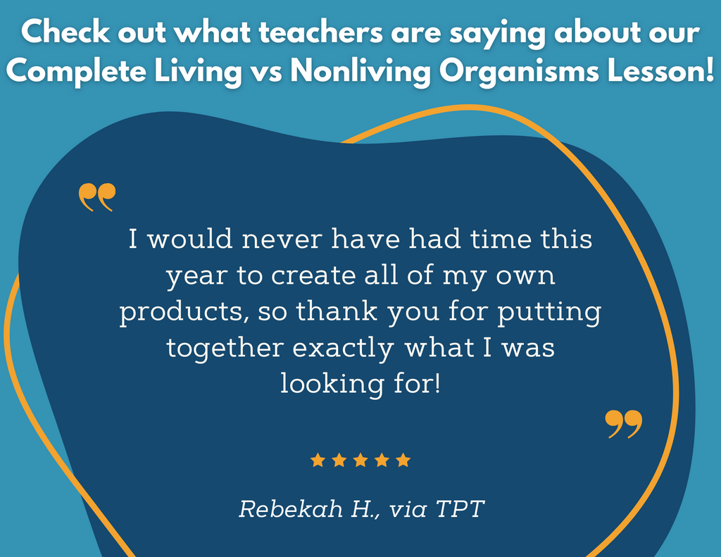 Living vs. Nonliving - Complete Lesson Plan - 5th Grade