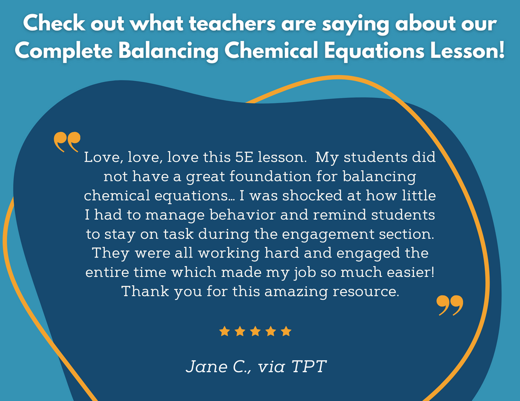 Balancing Chemical Equations Complete Lesson Plan - MS