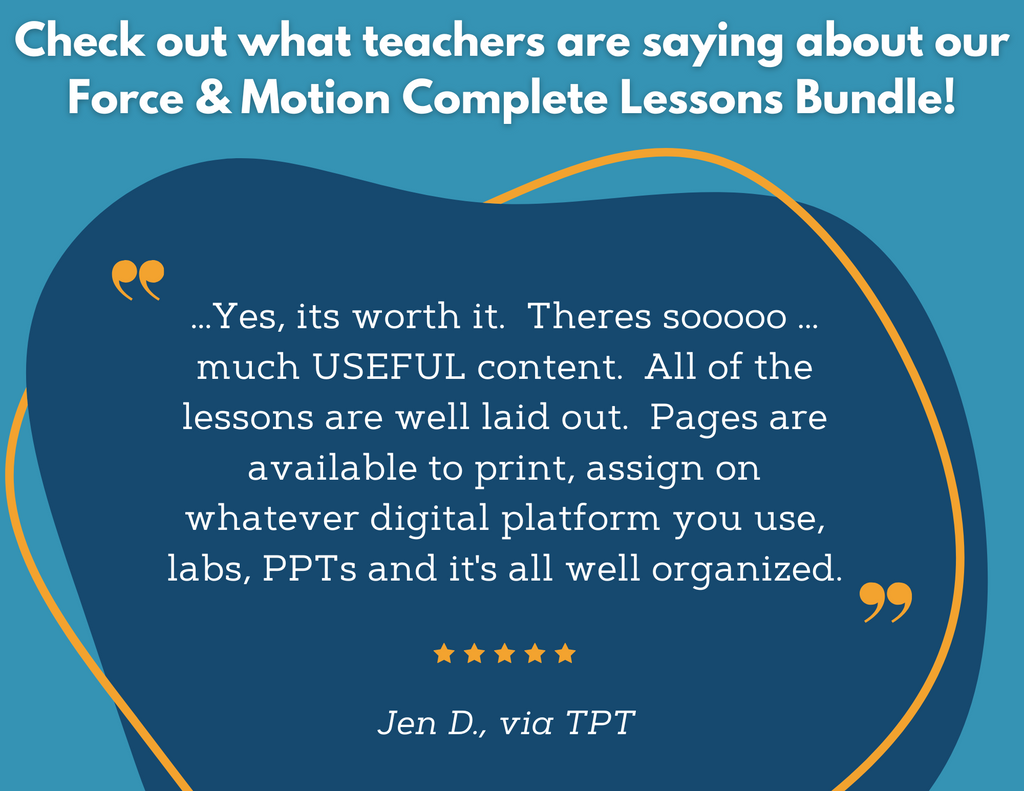 2021 TEKS MS 6-8 5E Lessons: Force & Motion Bundle
