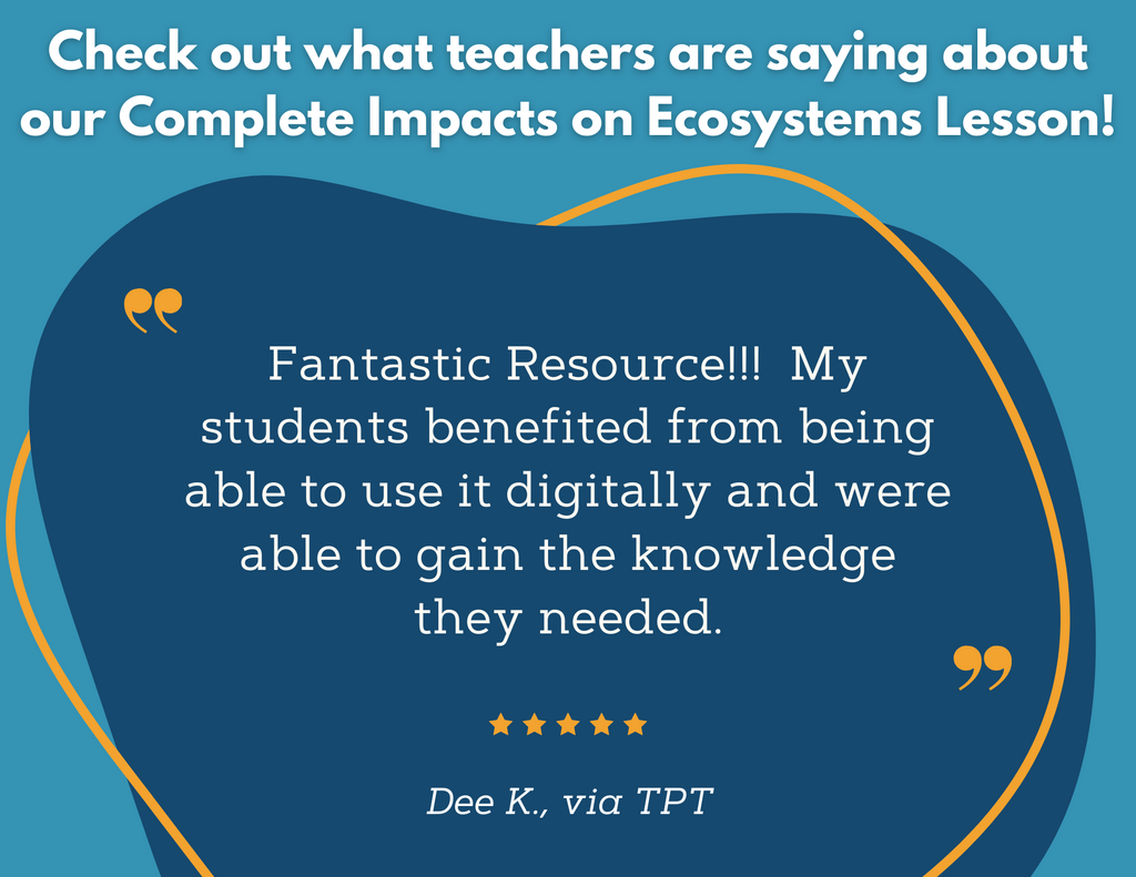 Impacts on Ecosystems - Complete Lesson Plan - 5th Grade