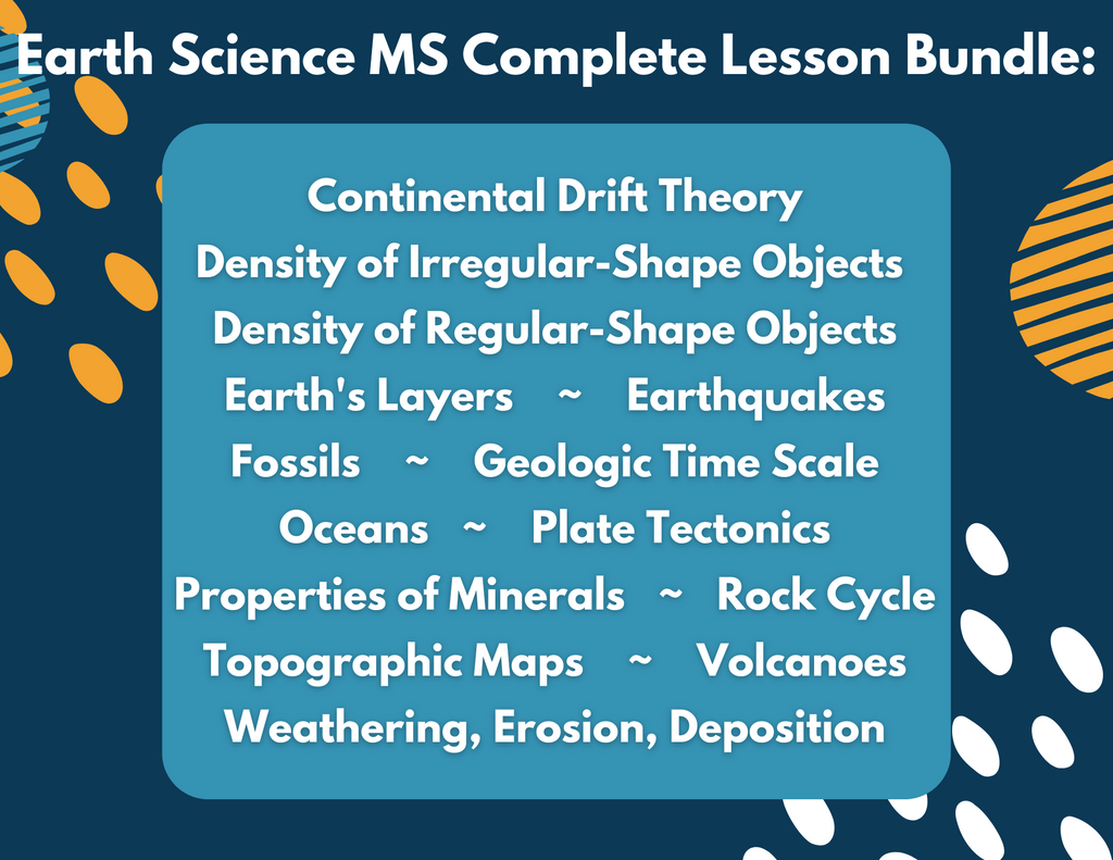 2021 TEKS MS 6-8 5E Lessons: Earth Science Bundle