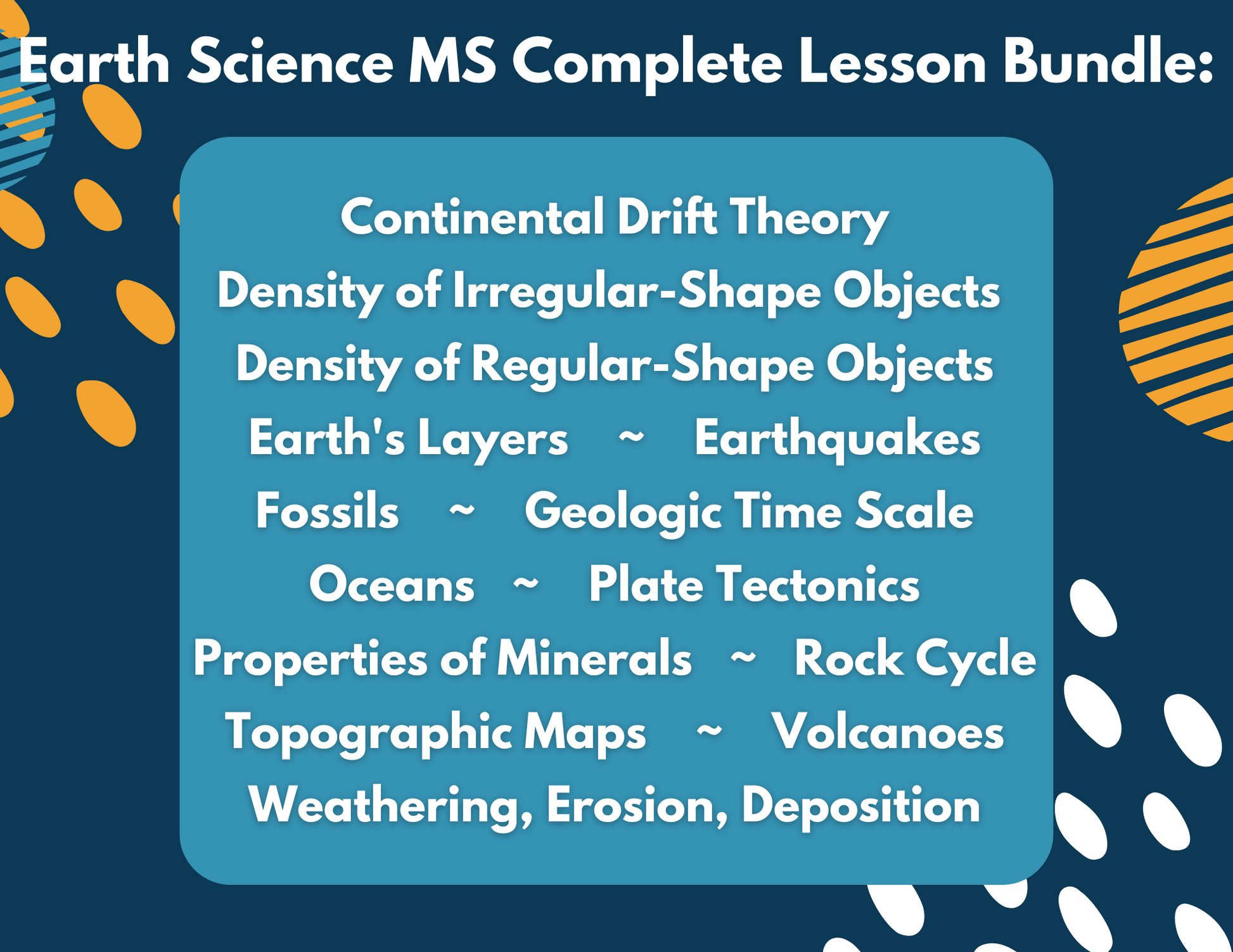 2021 TEKS MS 6-8 5E Lessons: Earth Science Bundle