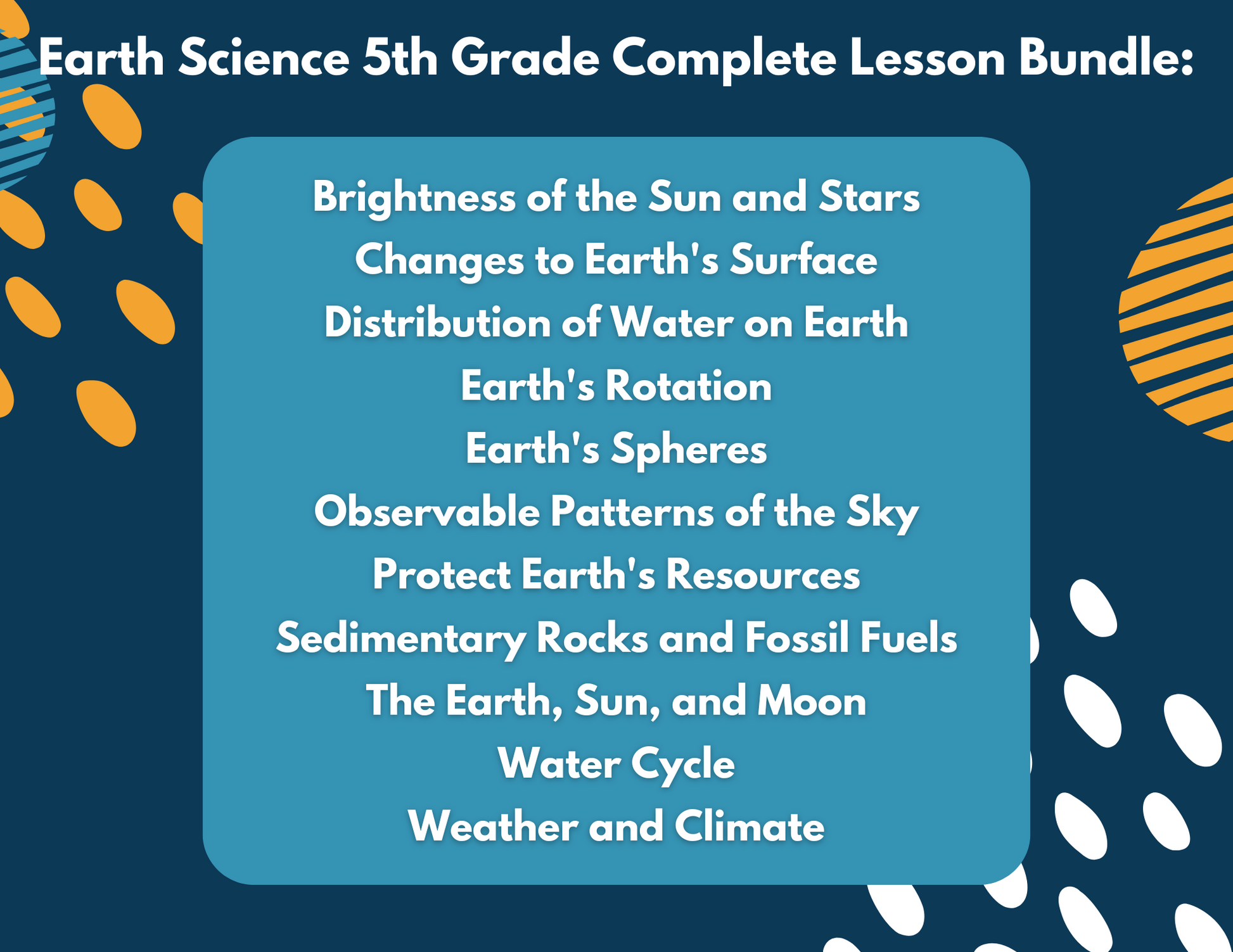 2021 TEKS 5E Lessons: 5th Grade Earth Science Bundle
