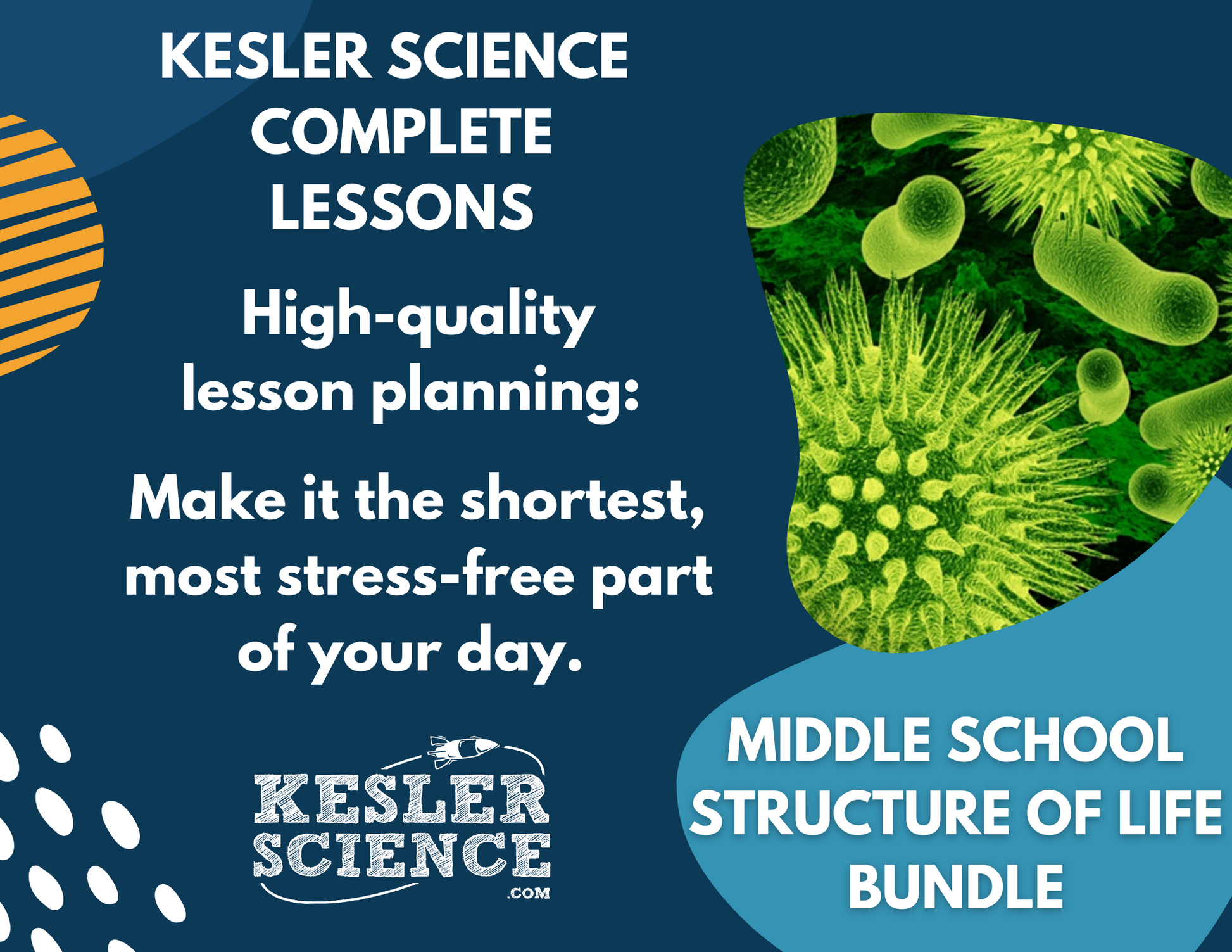 2021 TEKS MS 6-8 5E Lessons: Structure of Life Bundle