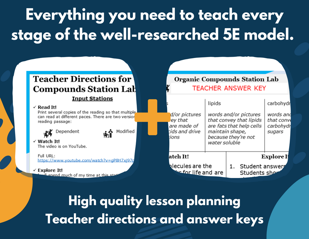 Organic Compounds Complete Lesson Plan - MS