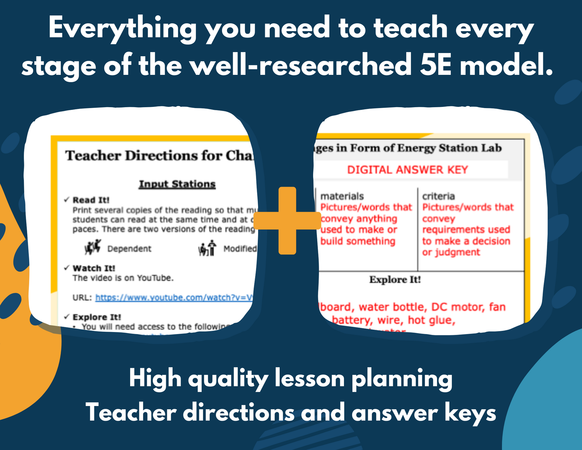Changes in Forms of Energy - Complete Lesson Plan - NGSS 4-PS3-4 - 4th Grade